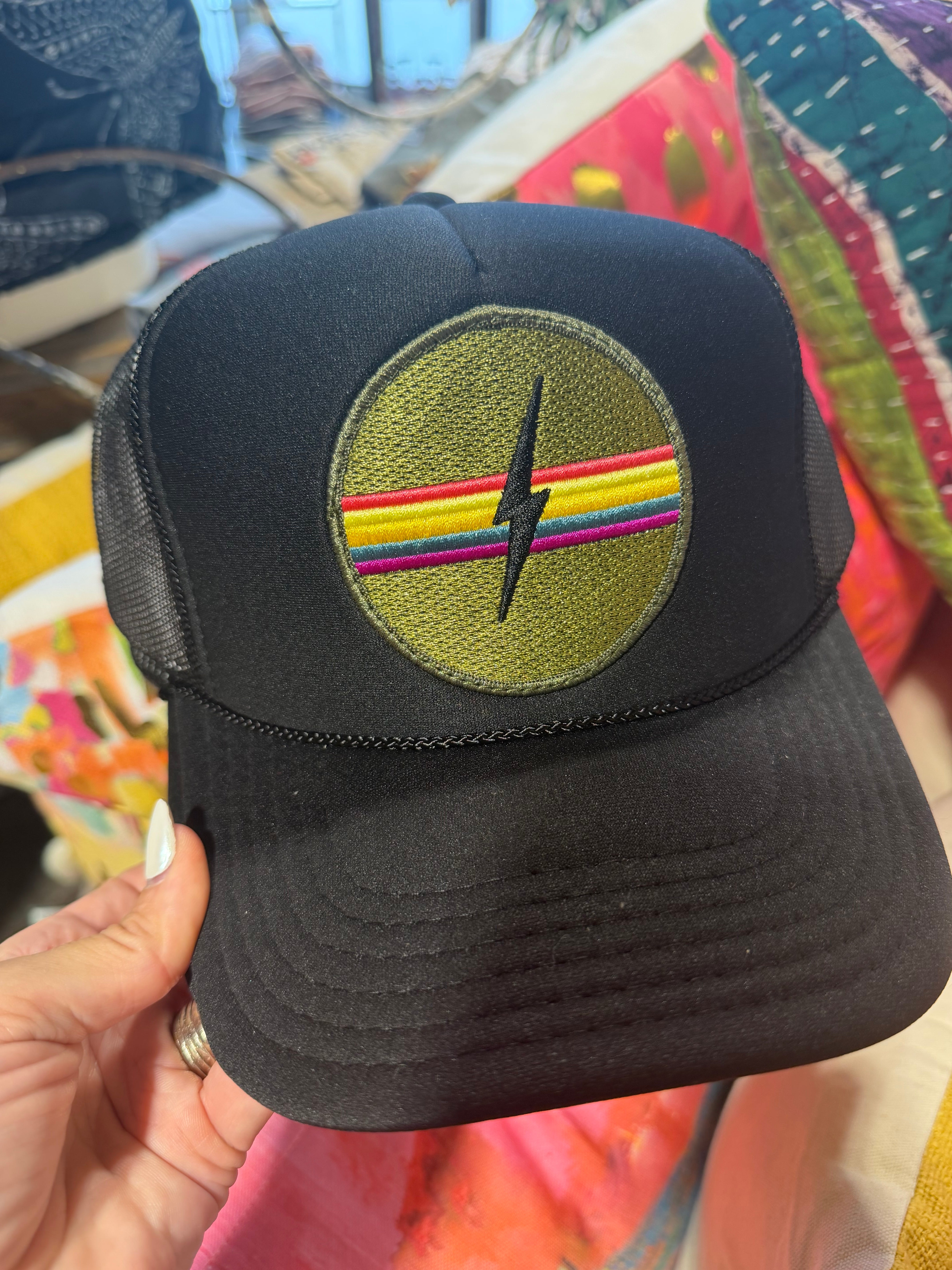 Lightening Bolt Trucker- Colors