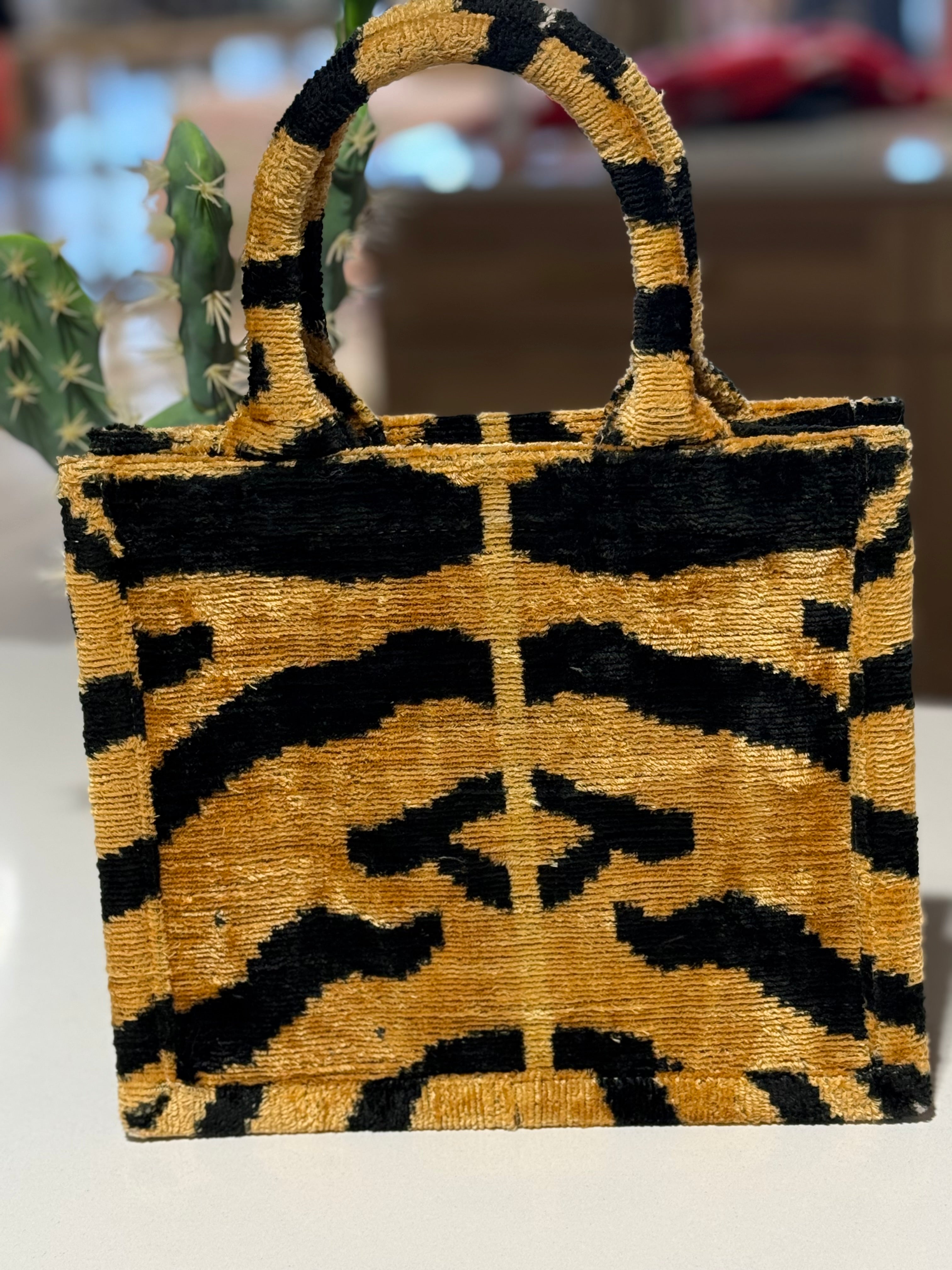 Harper Leopard Silk Tote