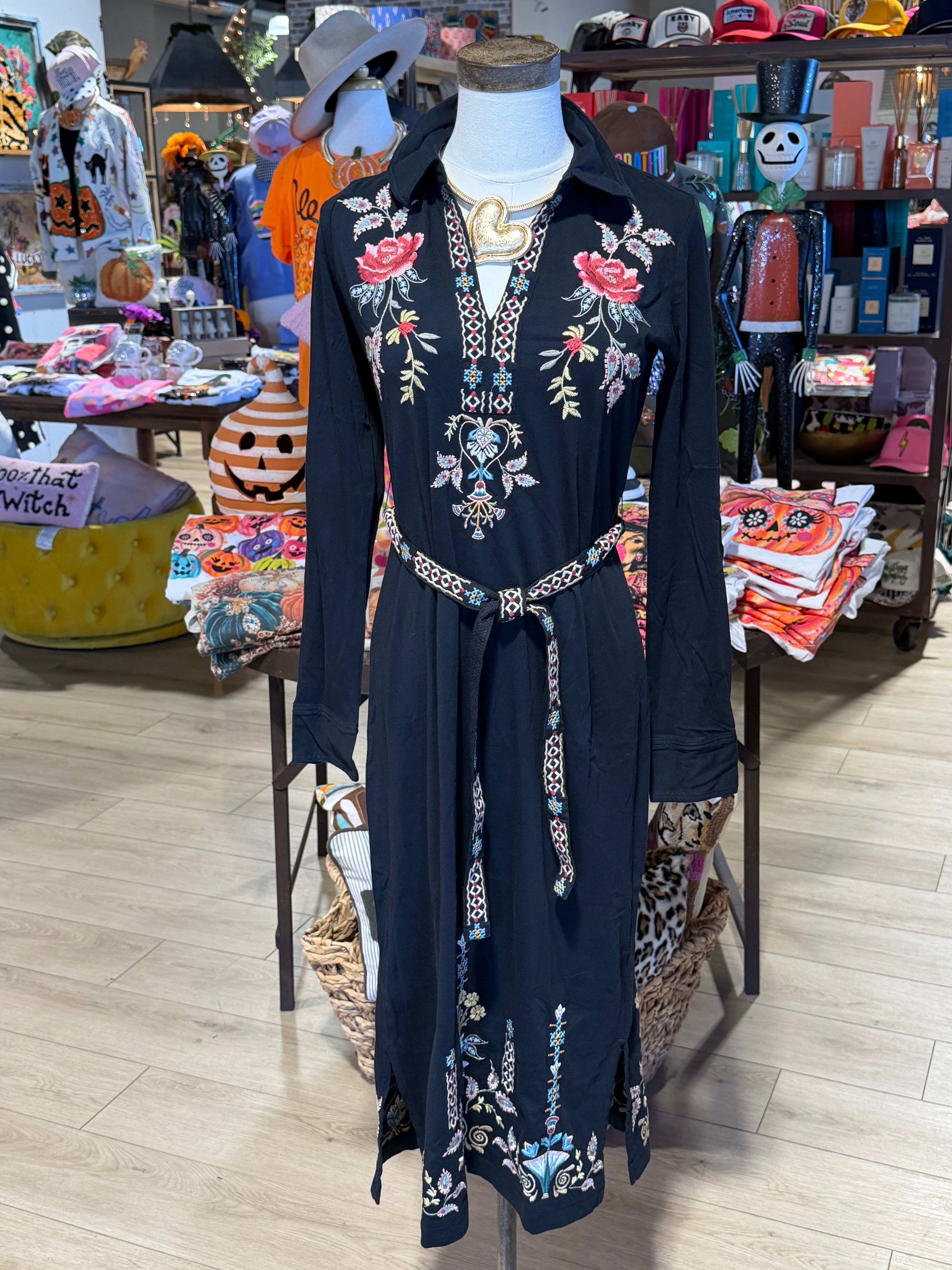 Anya Embroidered Dress