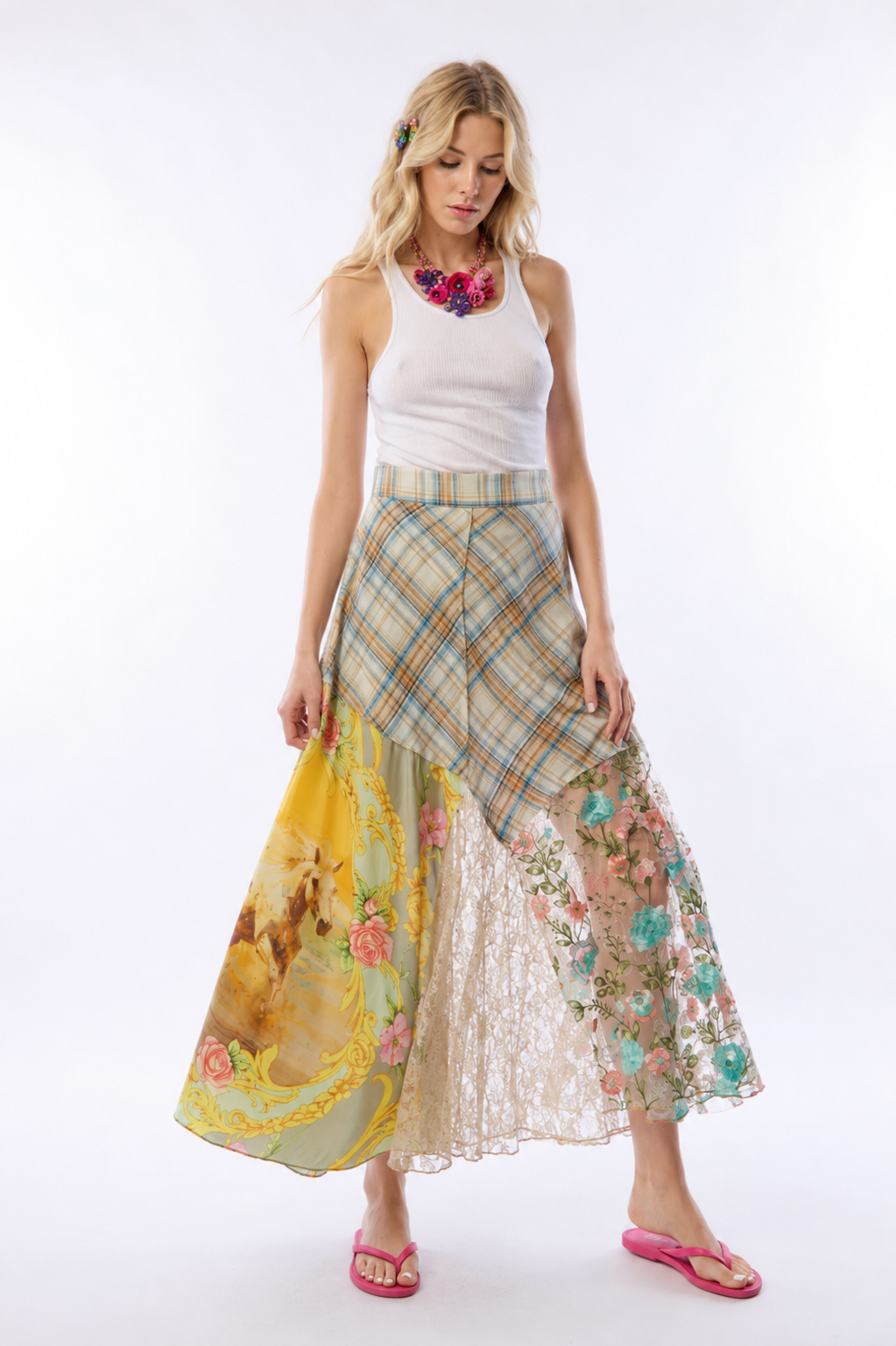 Western Babe Skirt - Plaid Horse Artistic