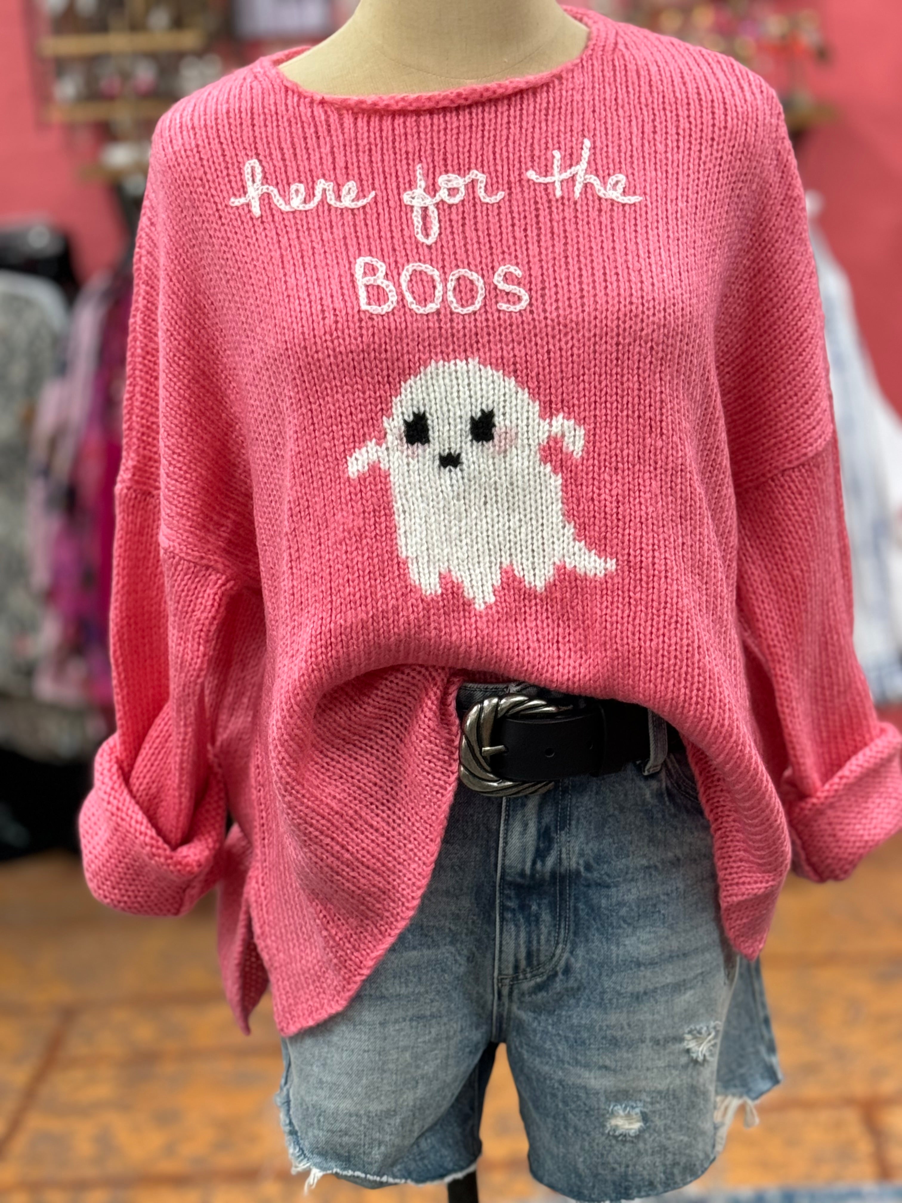 Here For The Boos Sweater