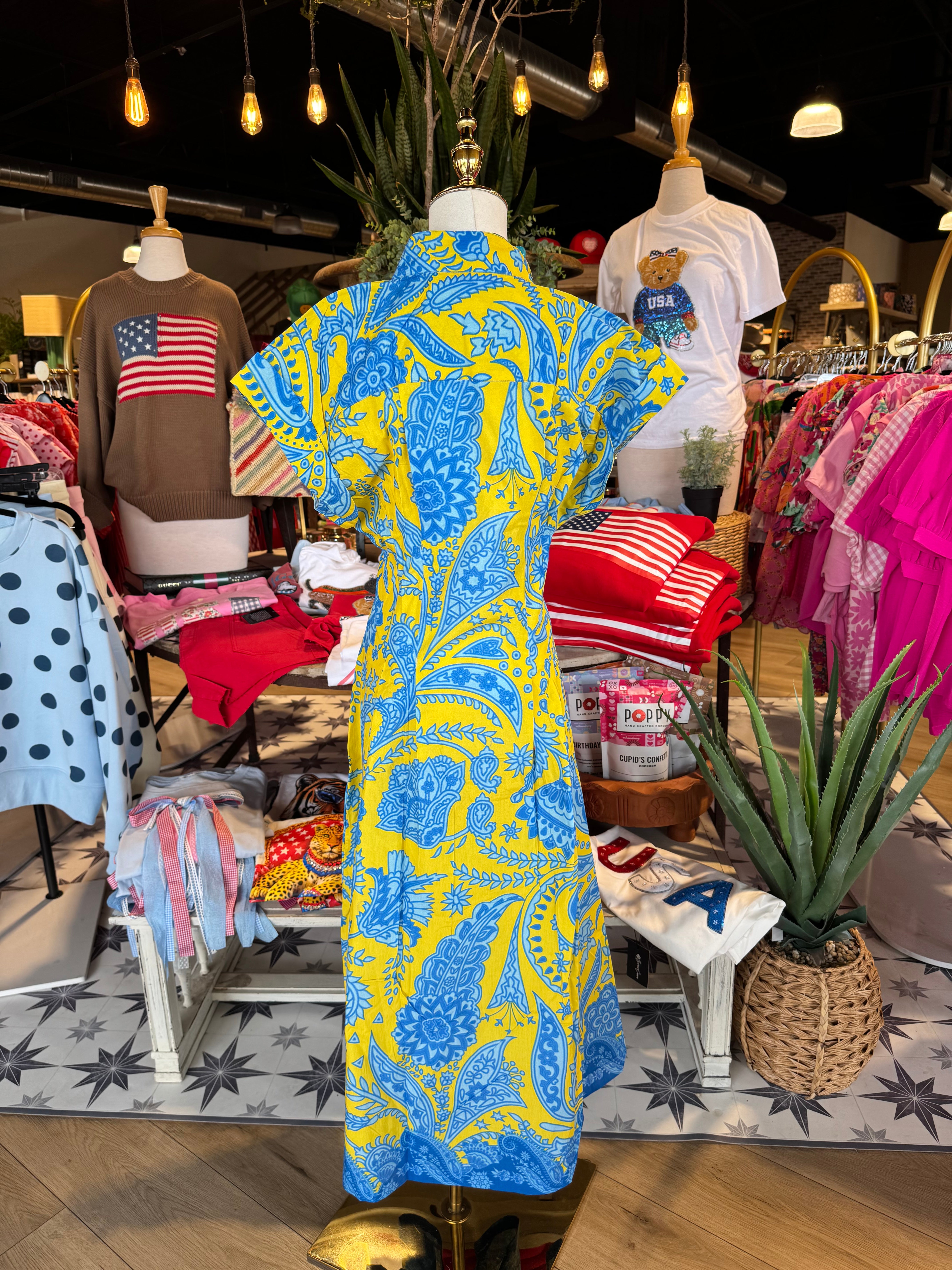 Evelyn Paisley Dress