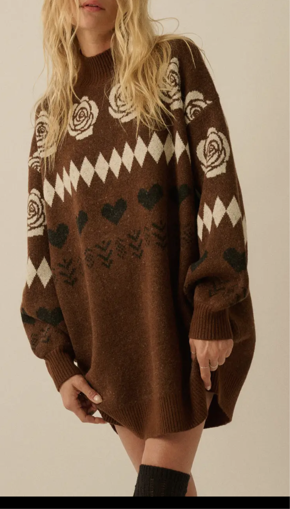 Dusty Rose Sweater Dress