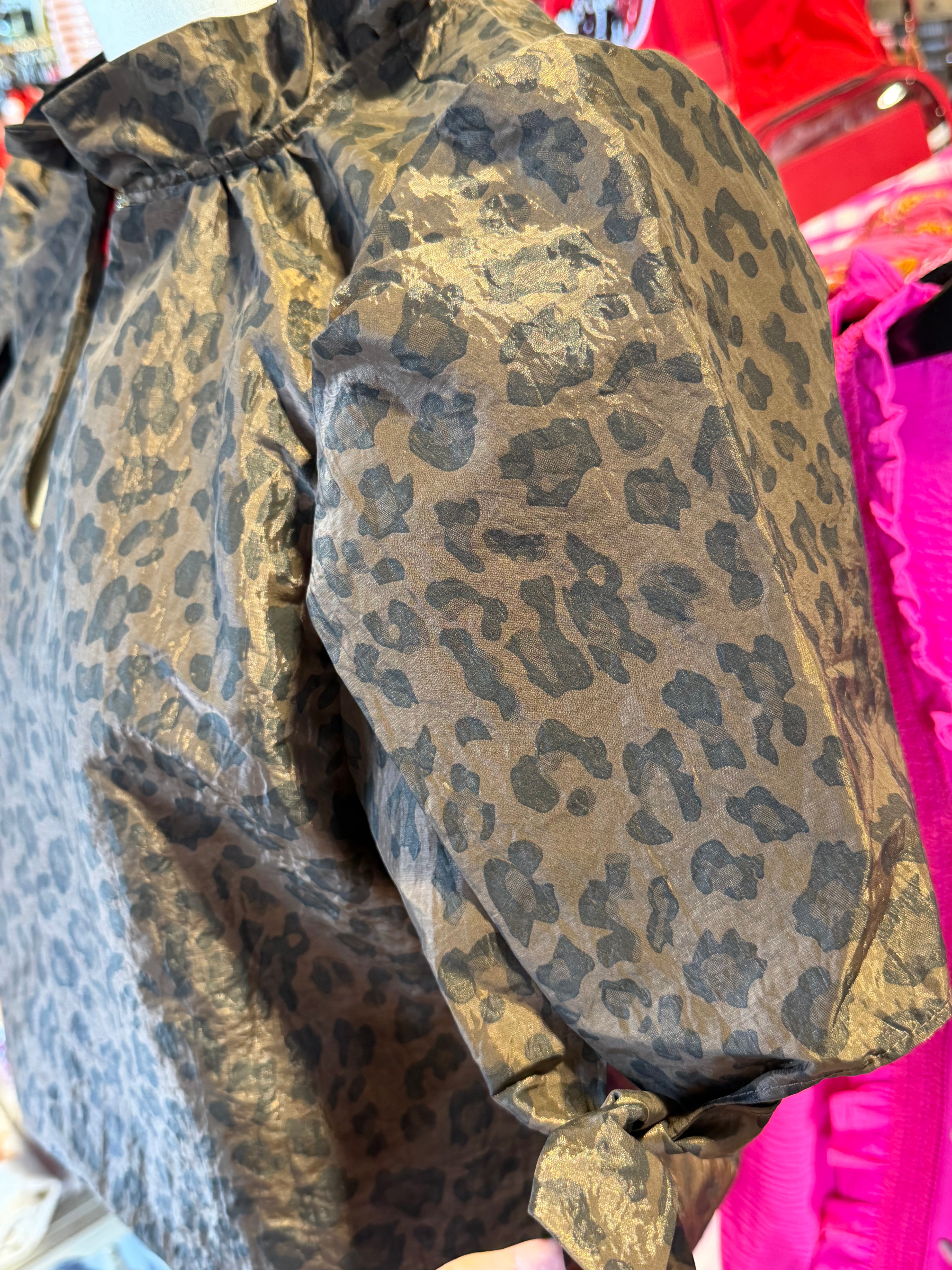 Metallic Leopard Top