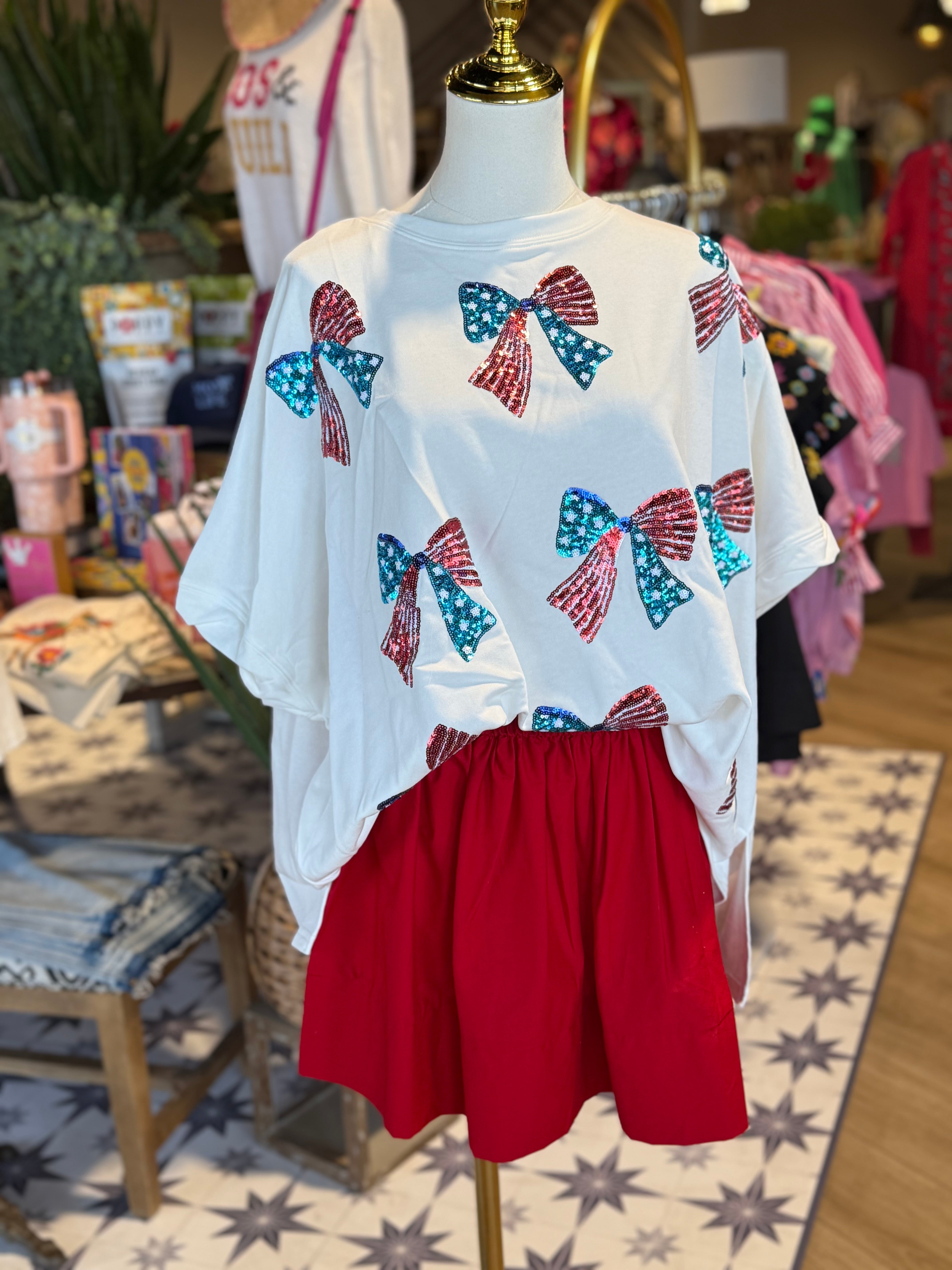 Patriotic Bows Tee - SALE