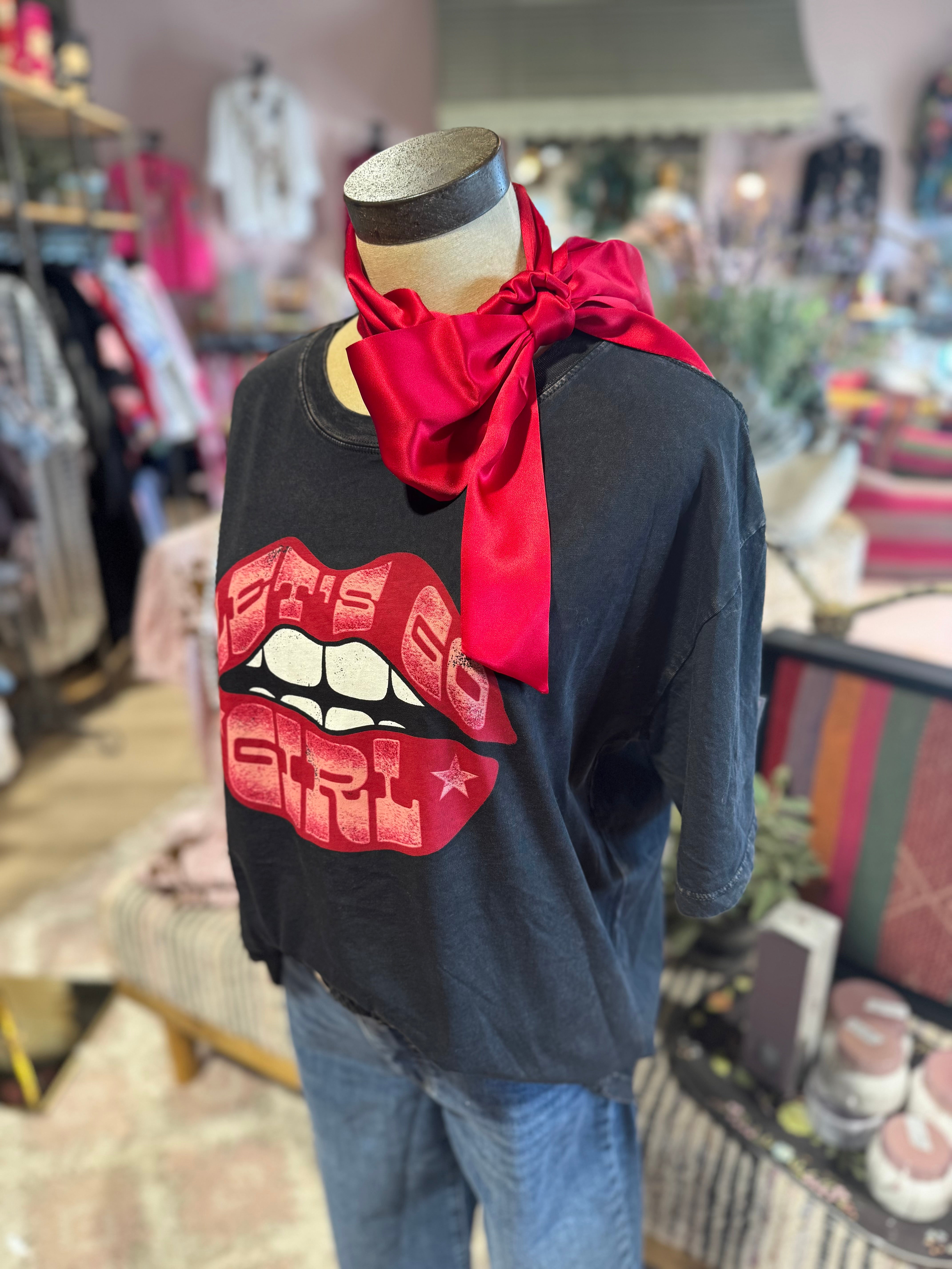 Let’s Go Girl Lips Tee