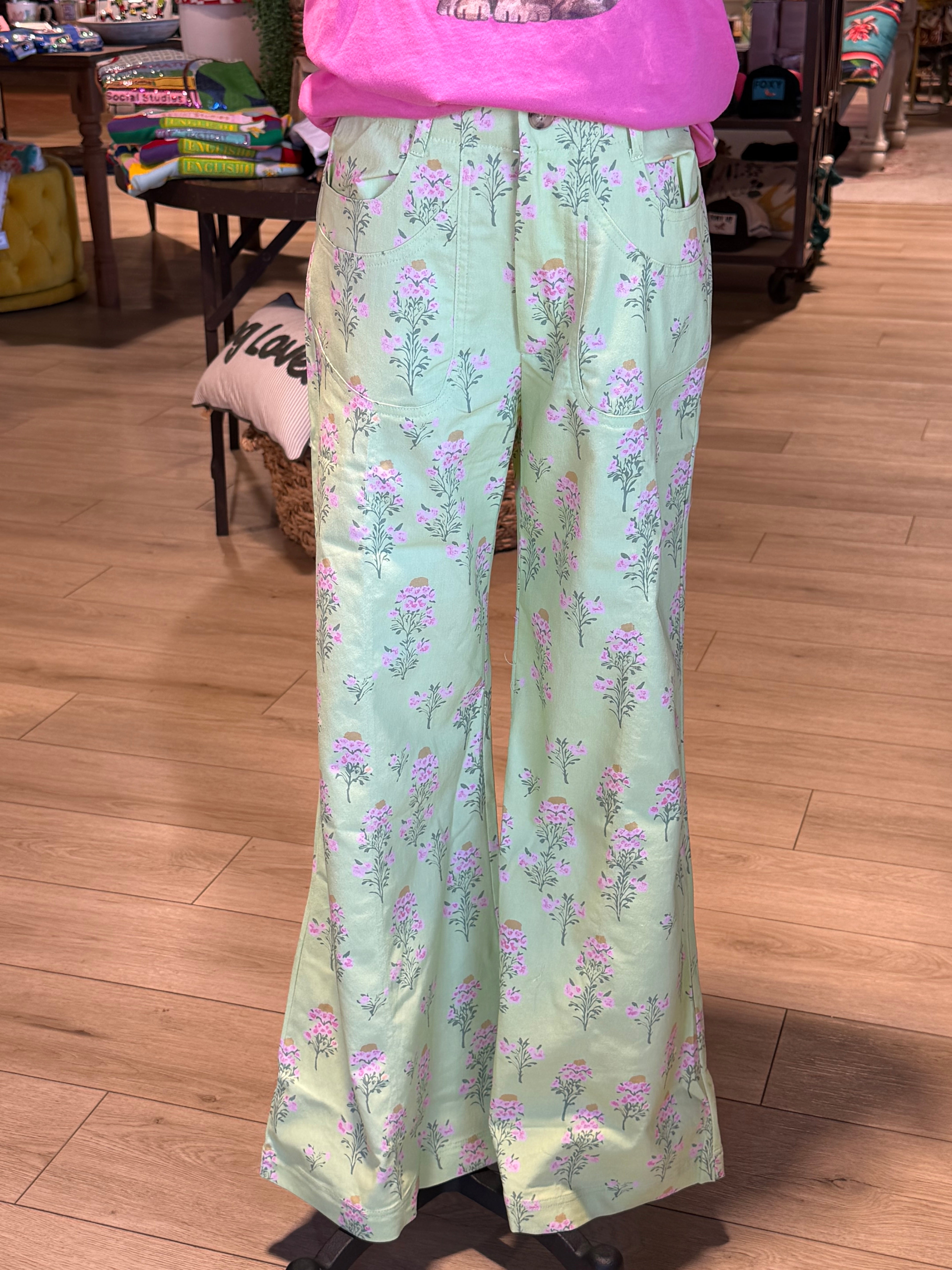 Wasabi Floral Pants