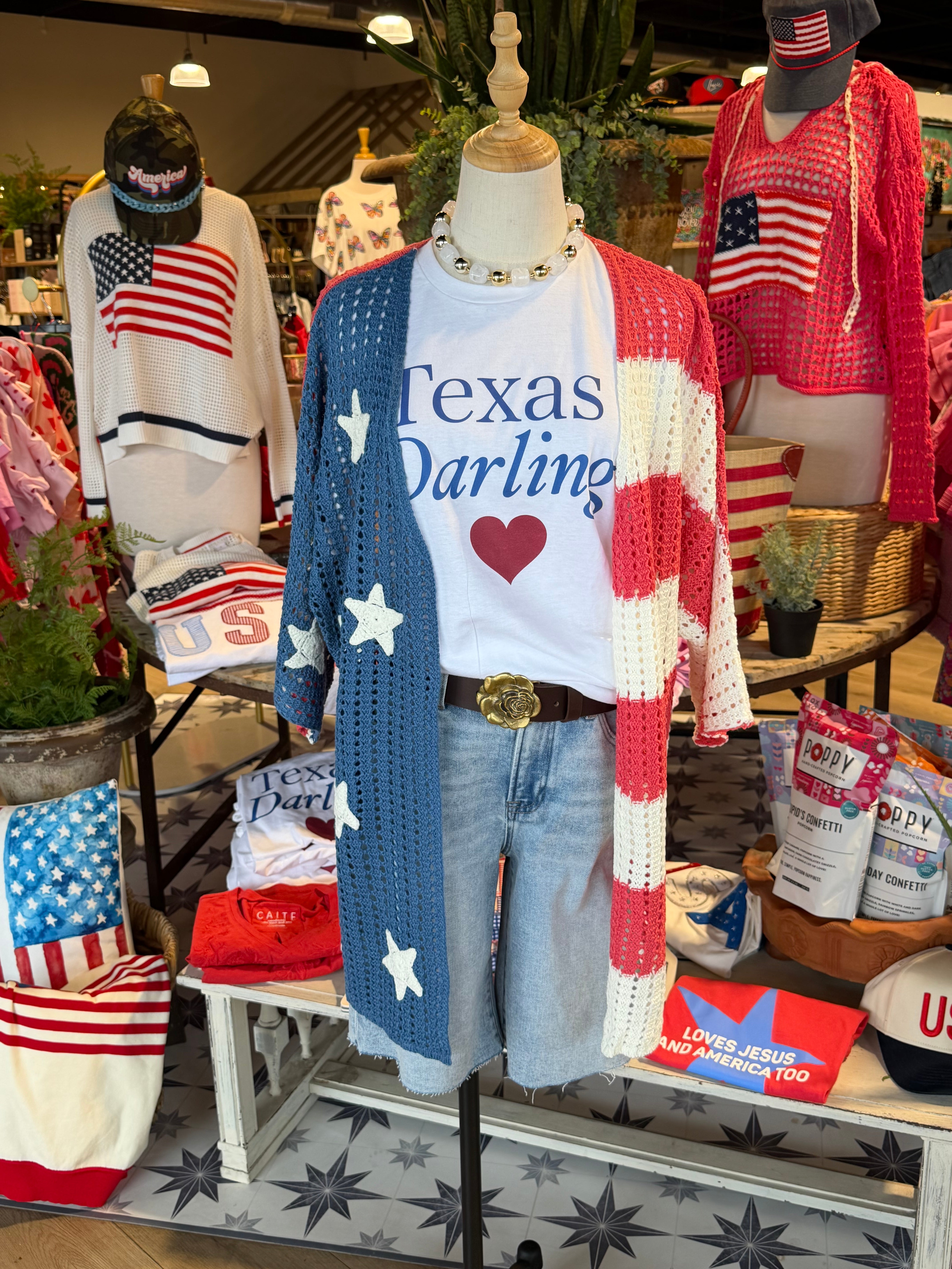 American Flag Cardigan