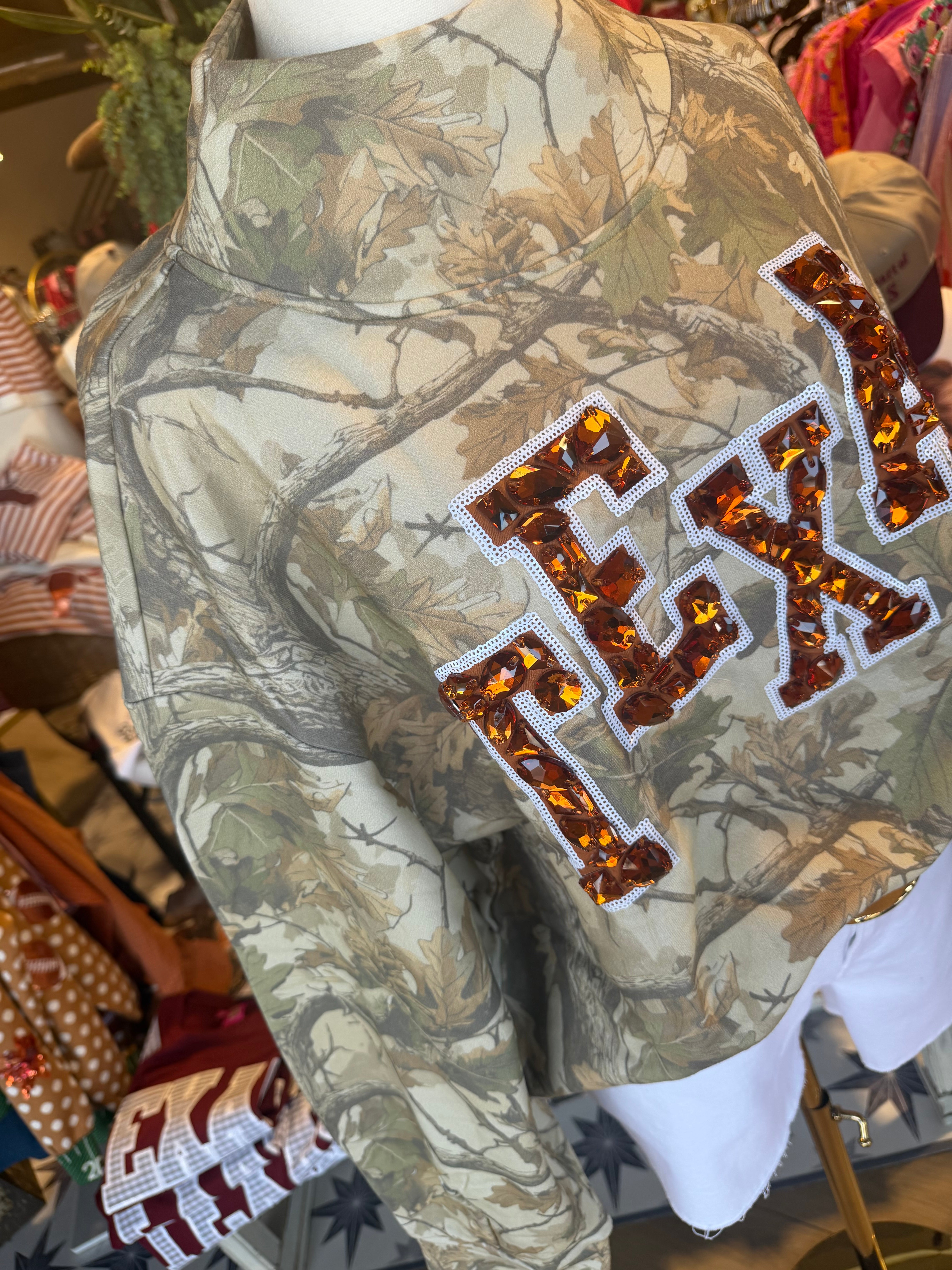 Camo Game Day Mock Neck