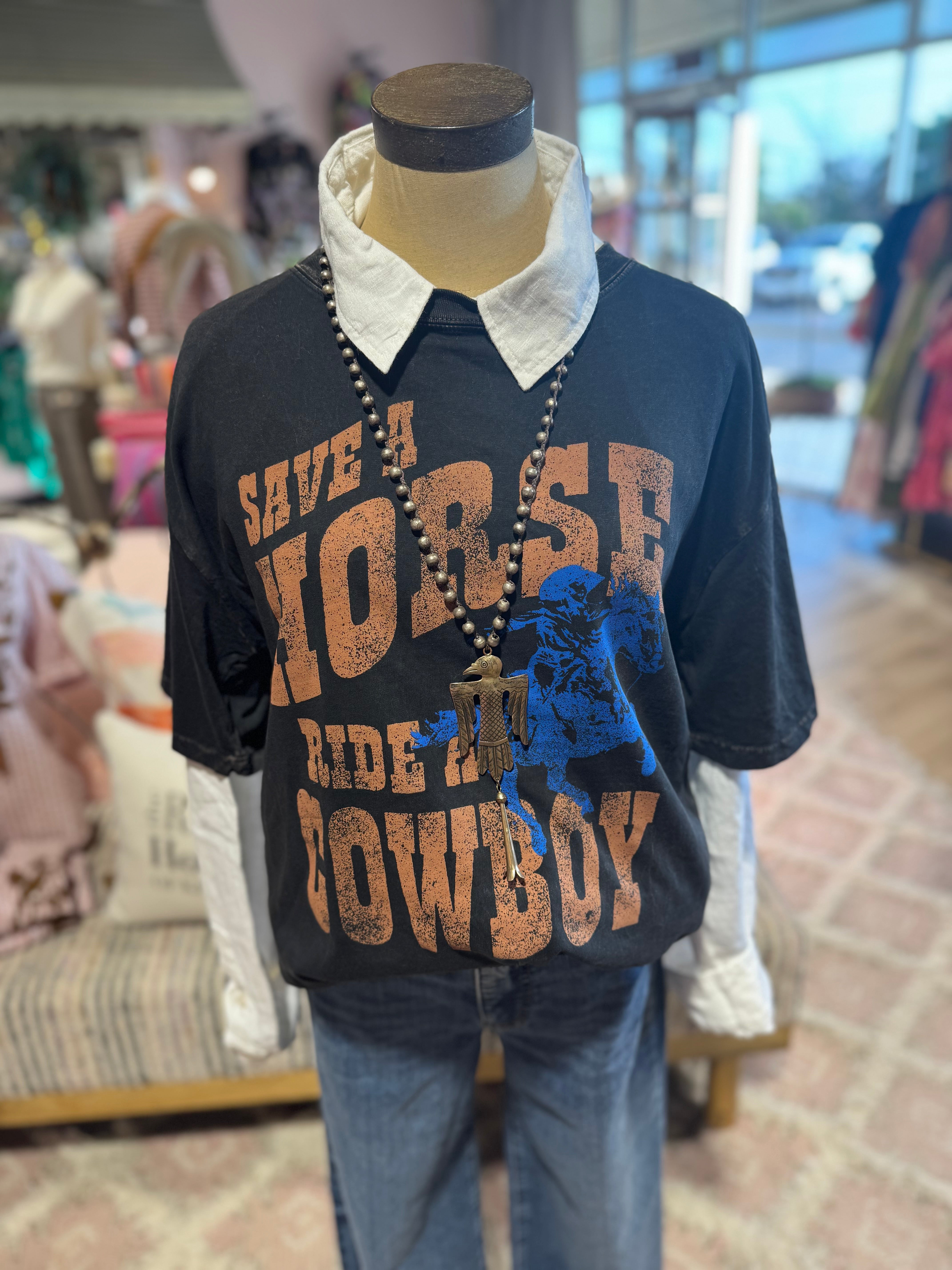 Save A Horse Ride  Cowboy Tee