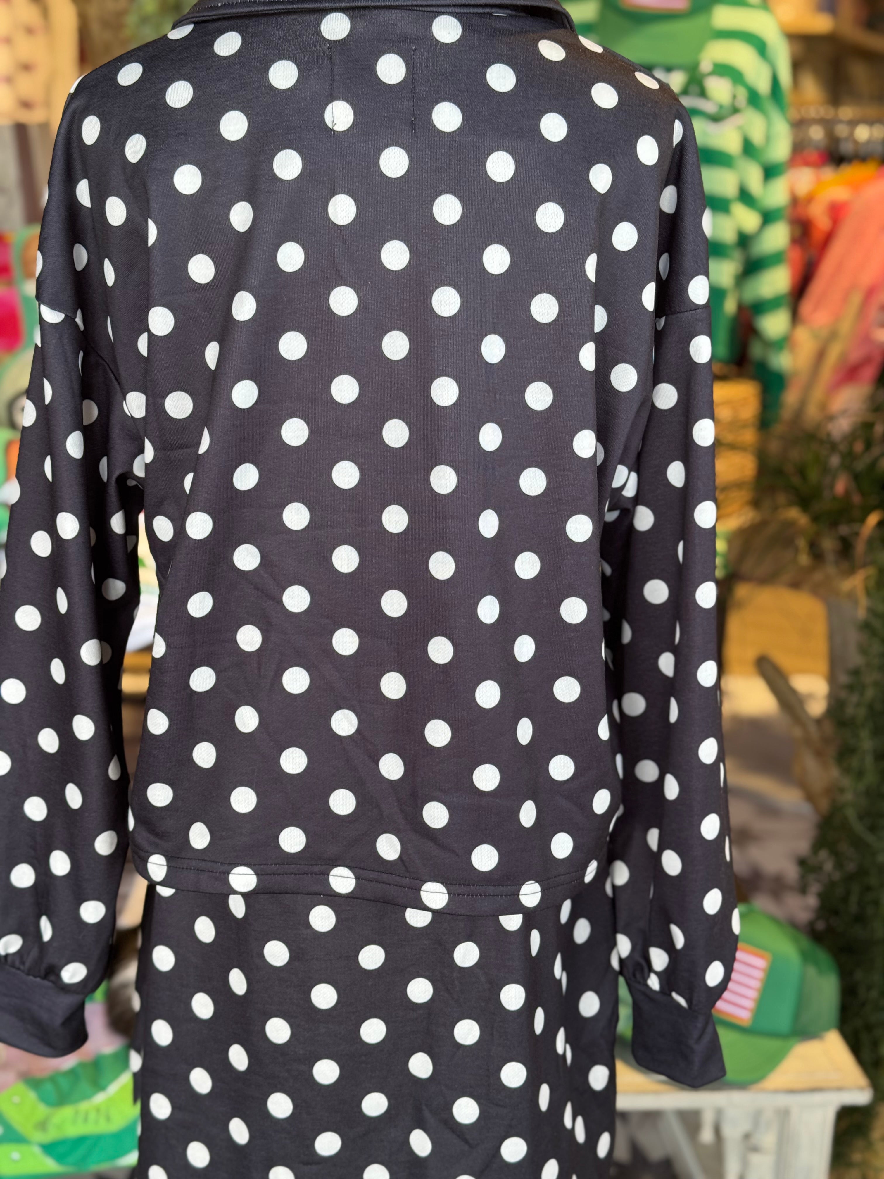 Polka Dot Skirt Set ( 2 colors)