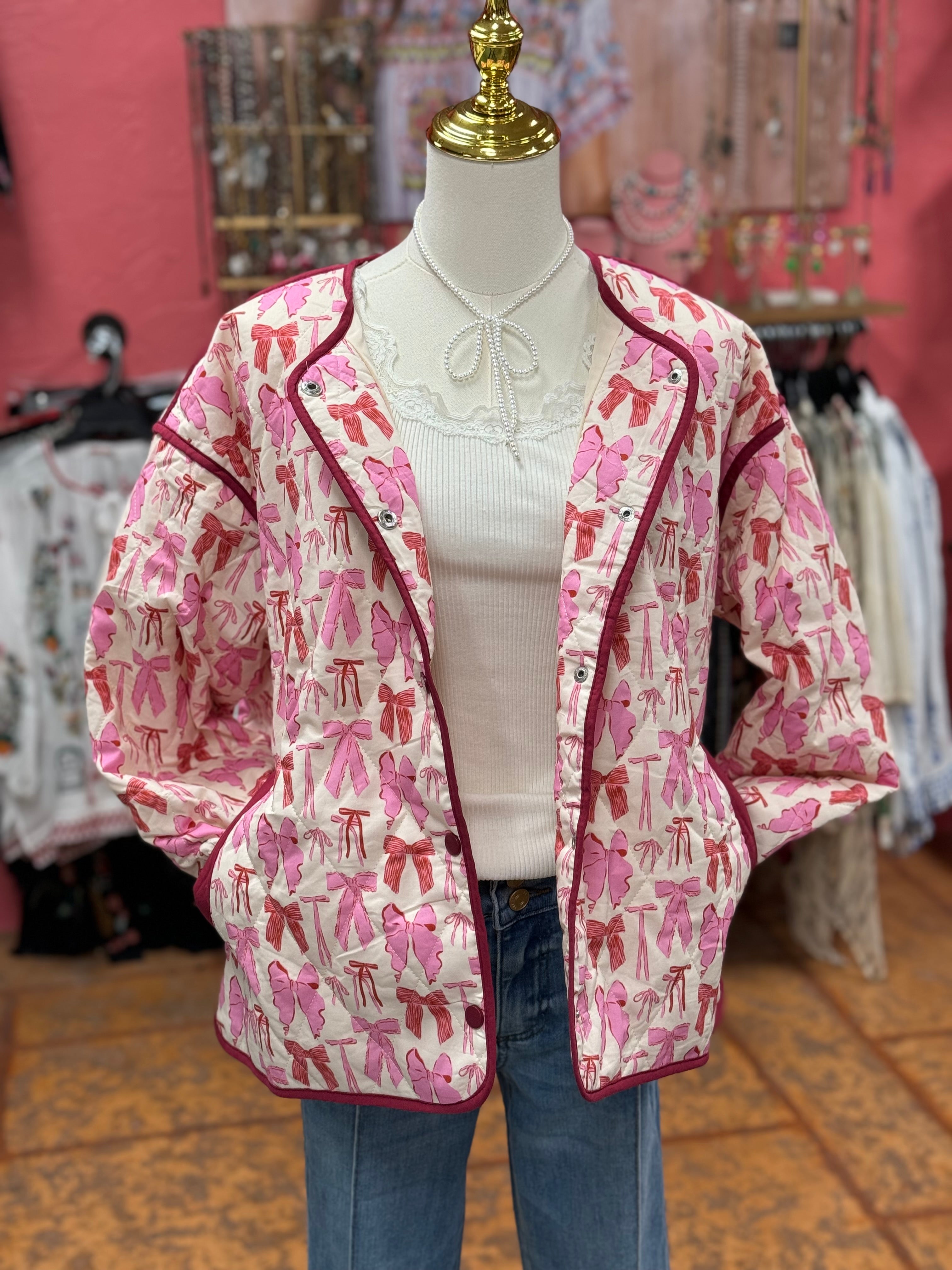 Bows Galore Quilted Jacket