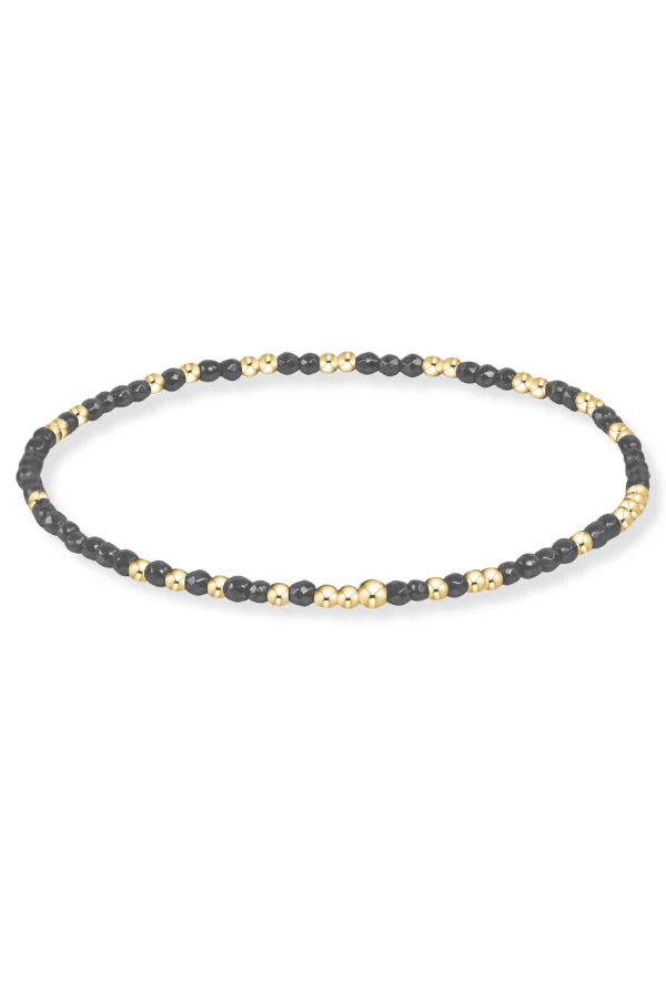 2mm Hope Unwritten Faceted Hematite Bead Bracelet