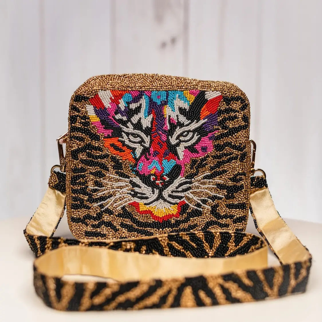 Tiger Beaded Bag***
