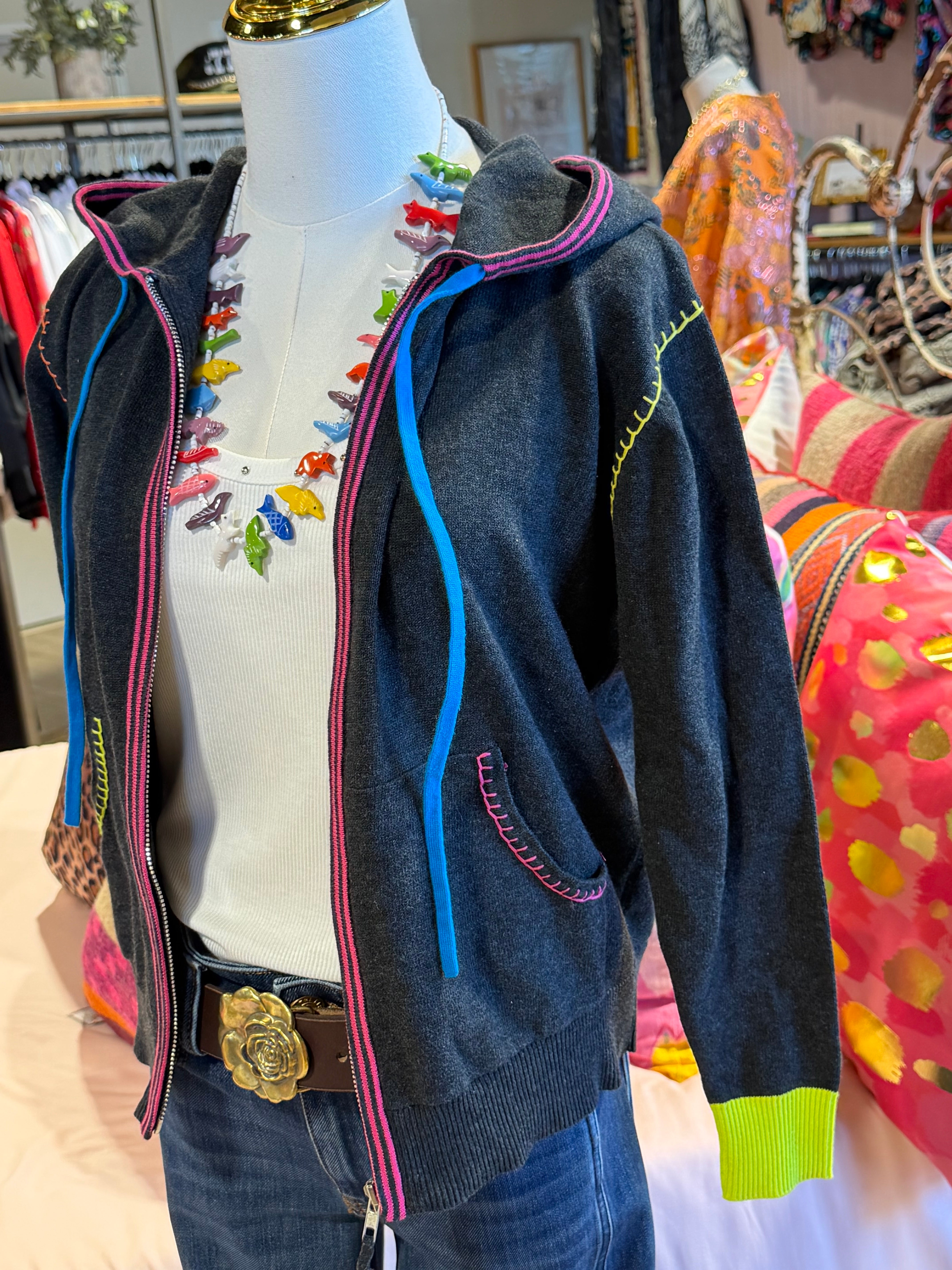 Embroidery Heart Hoodie