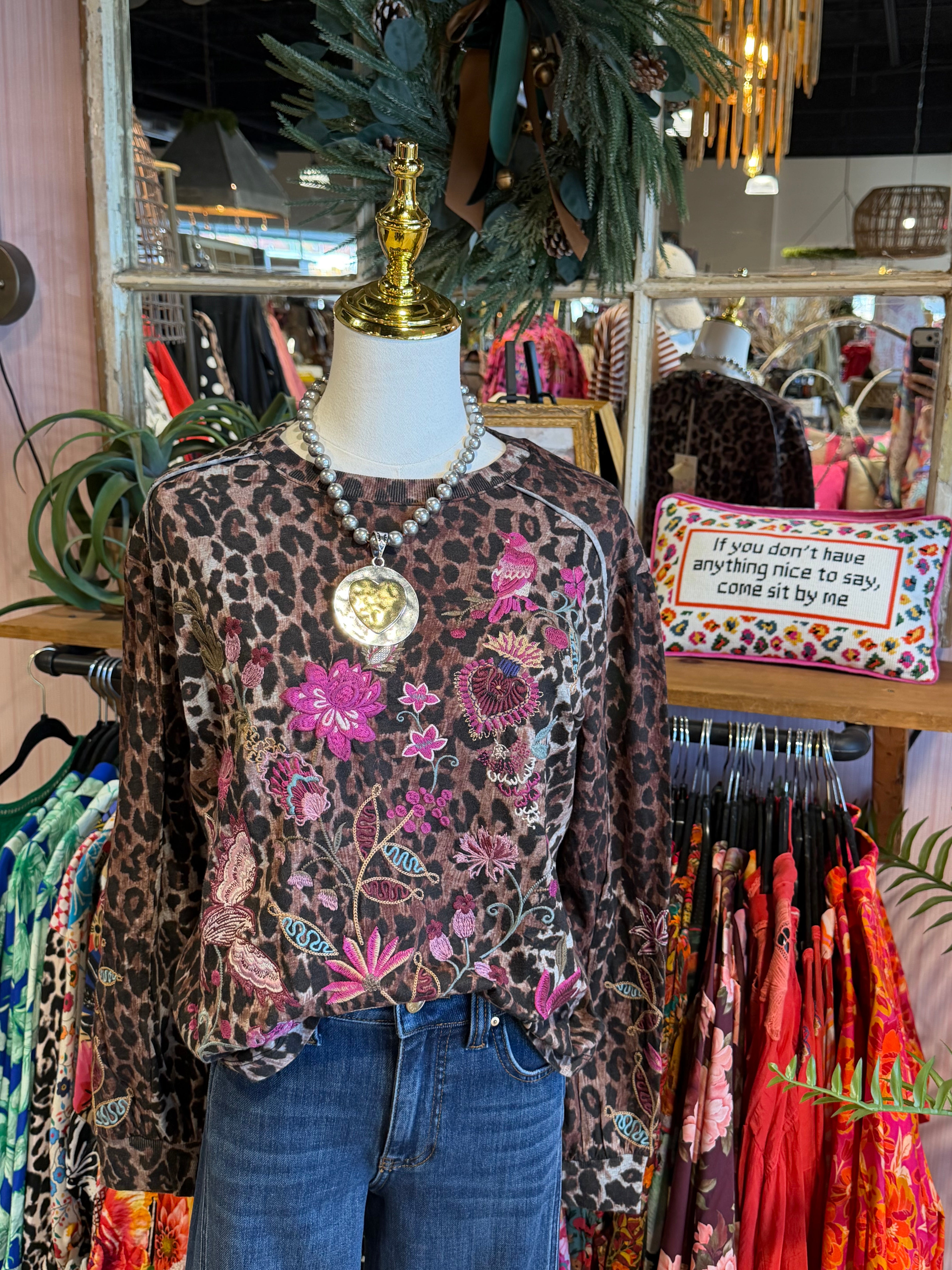 Penelope Leopard Pullover