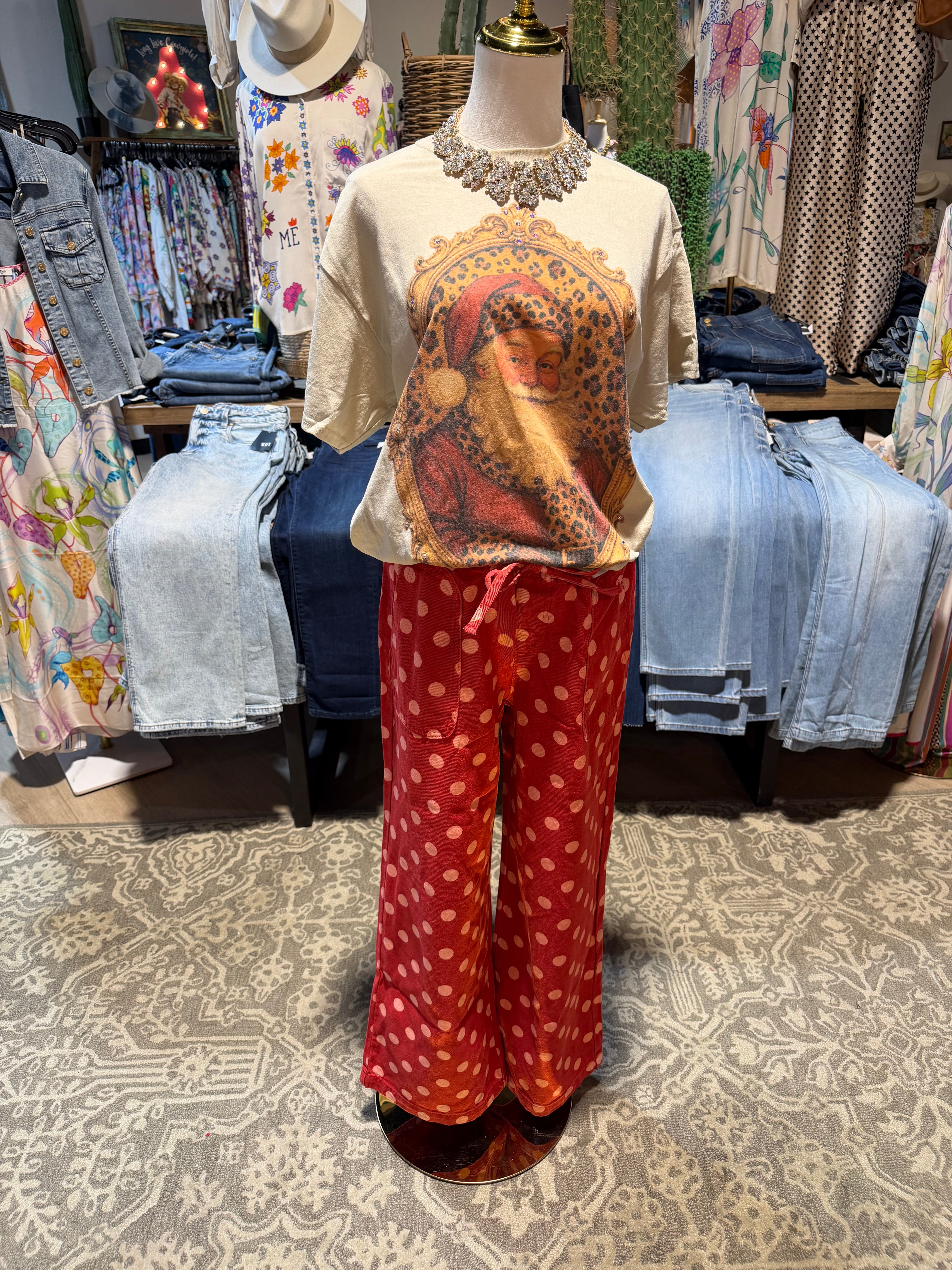 Red Polka Dot Pants