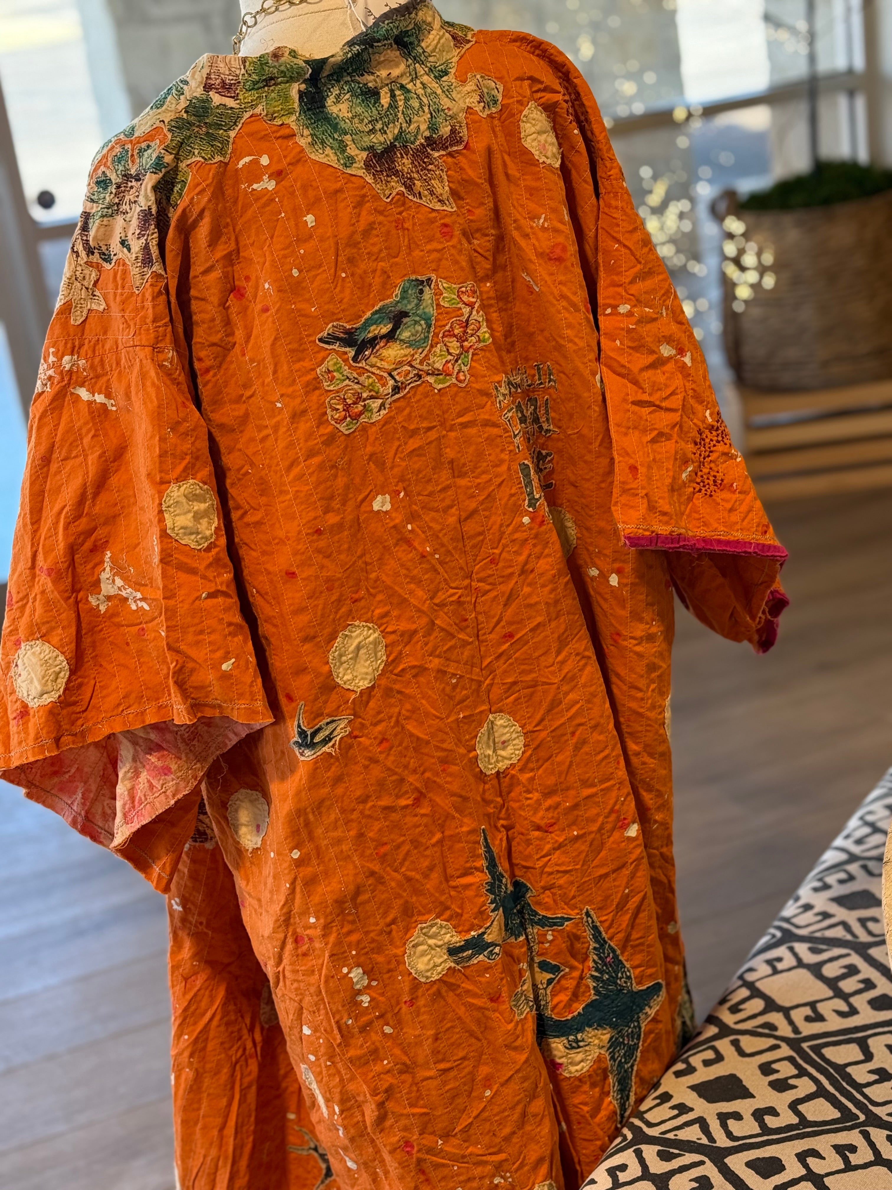 Polka Dot Dashi Kimono