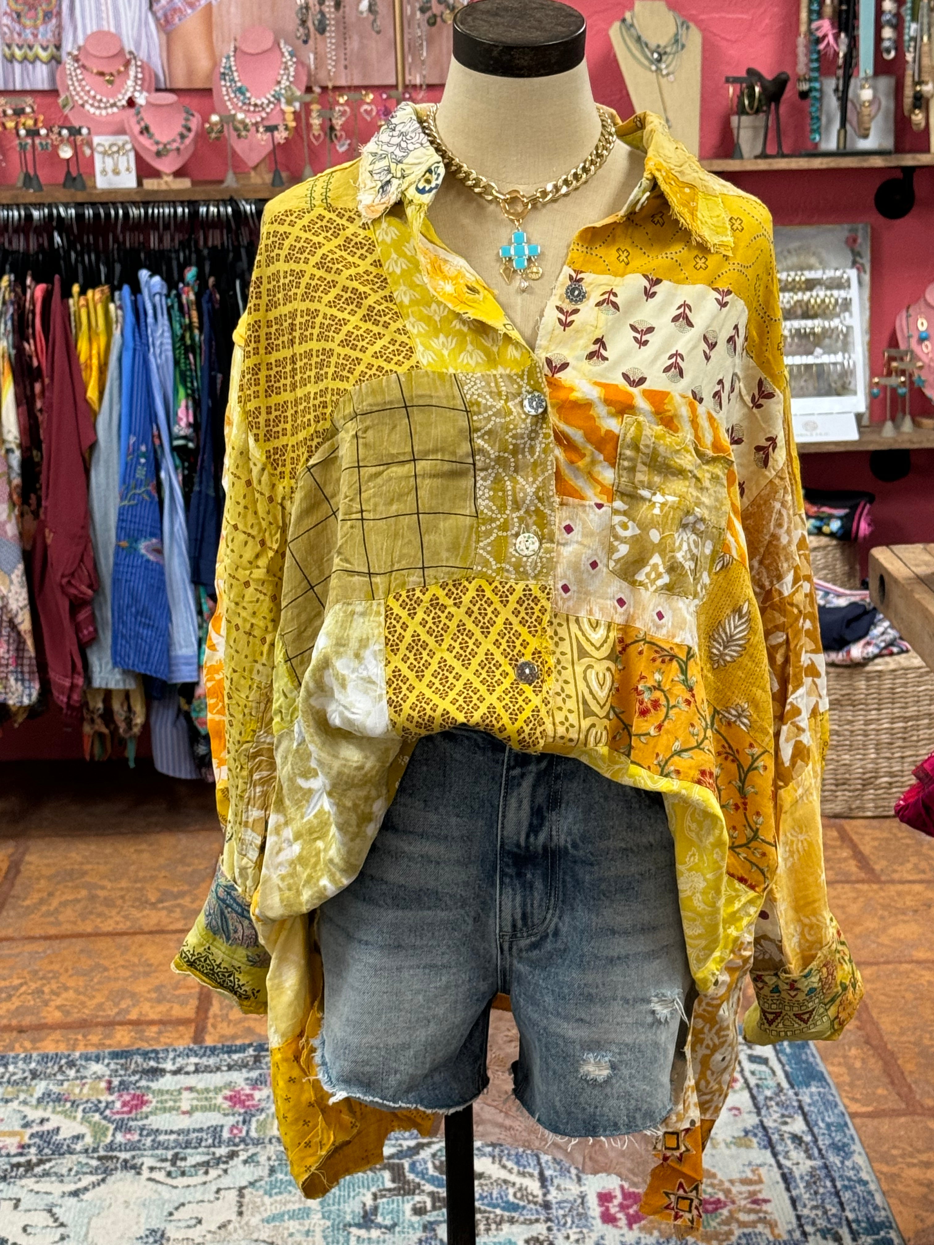 Sunshine Patchwork Top