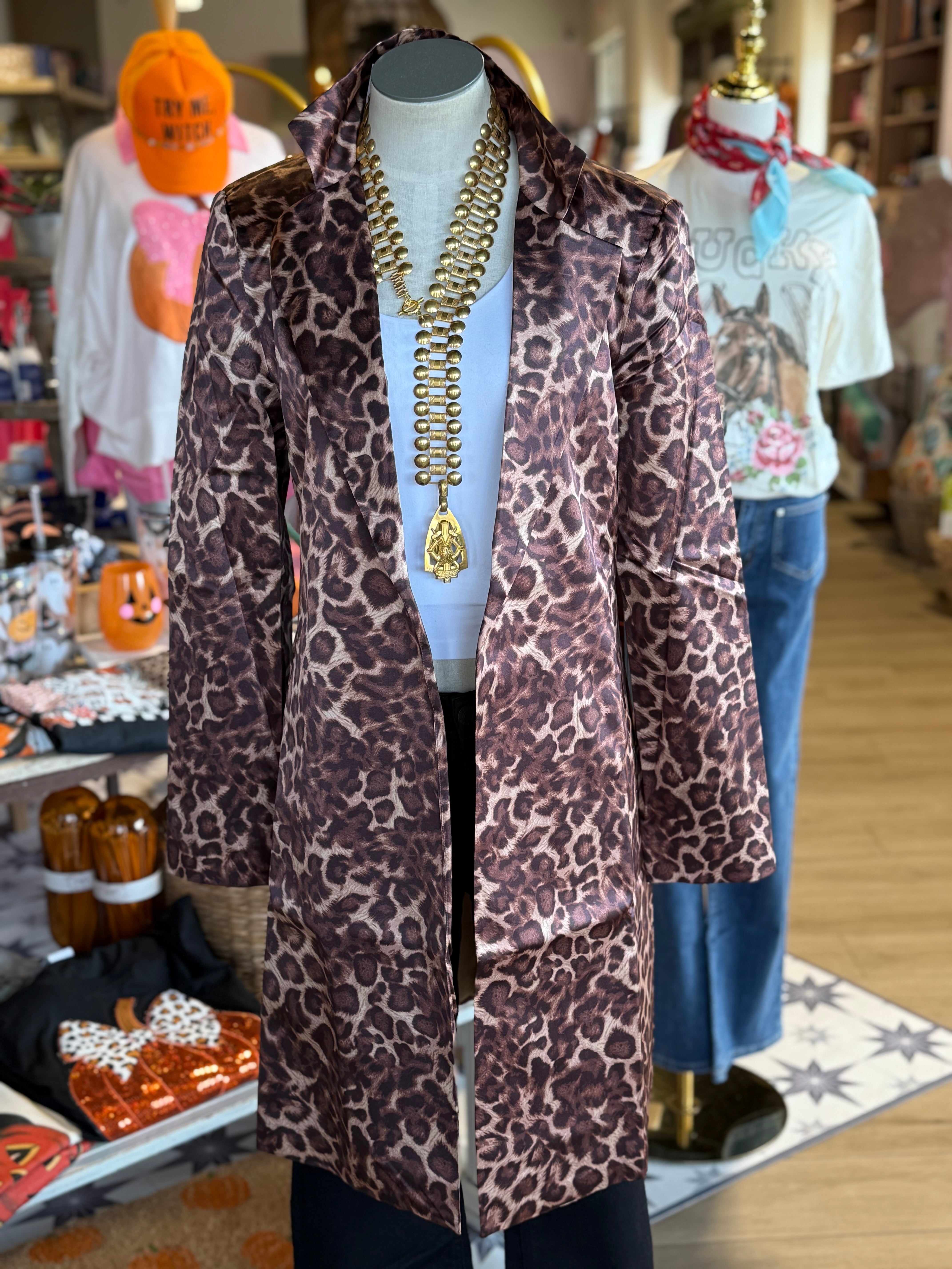 Lexi Car  Leopard Coat