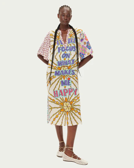 Stephanie Placket Markers Dress