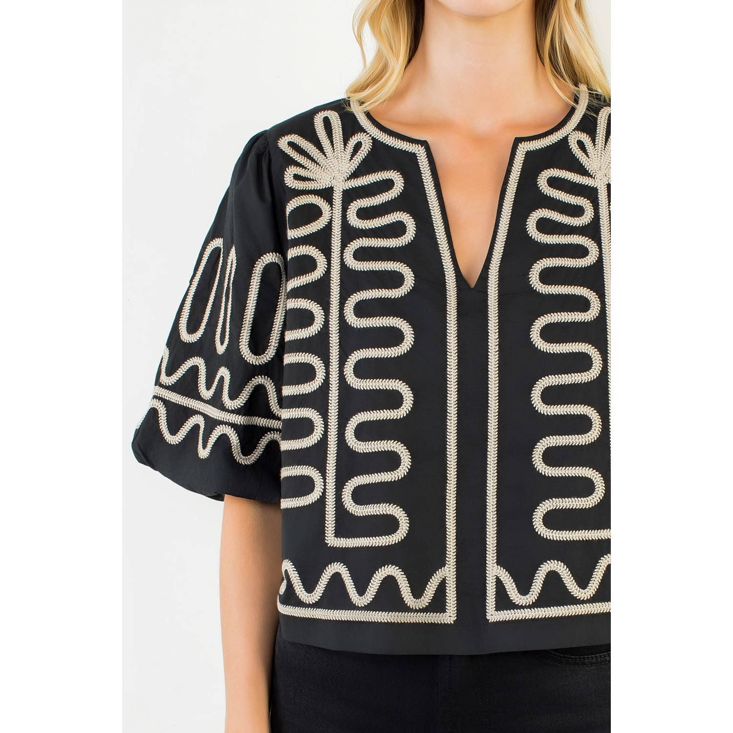 Tia Embroidery Top
