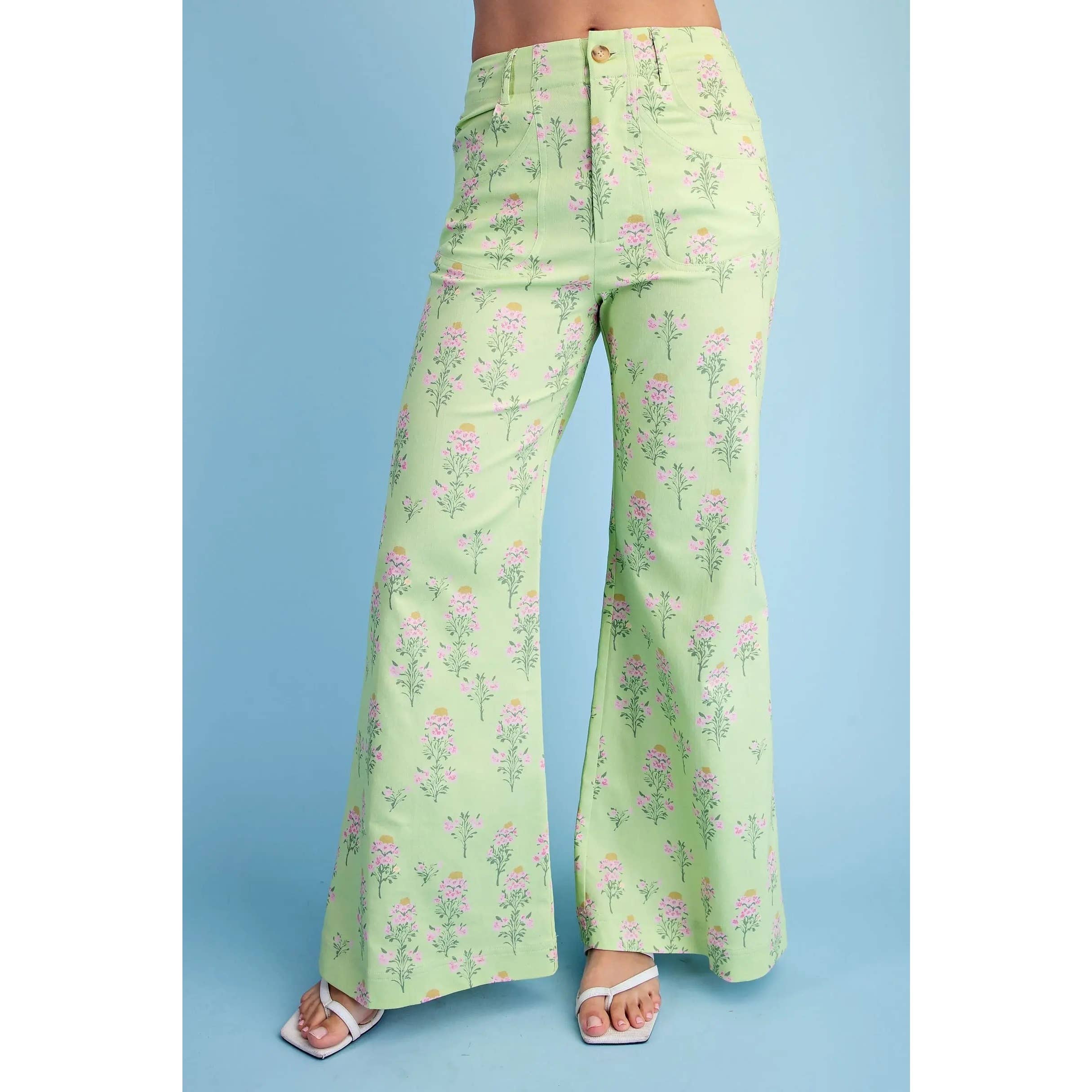 Wasabi Floral Pants
