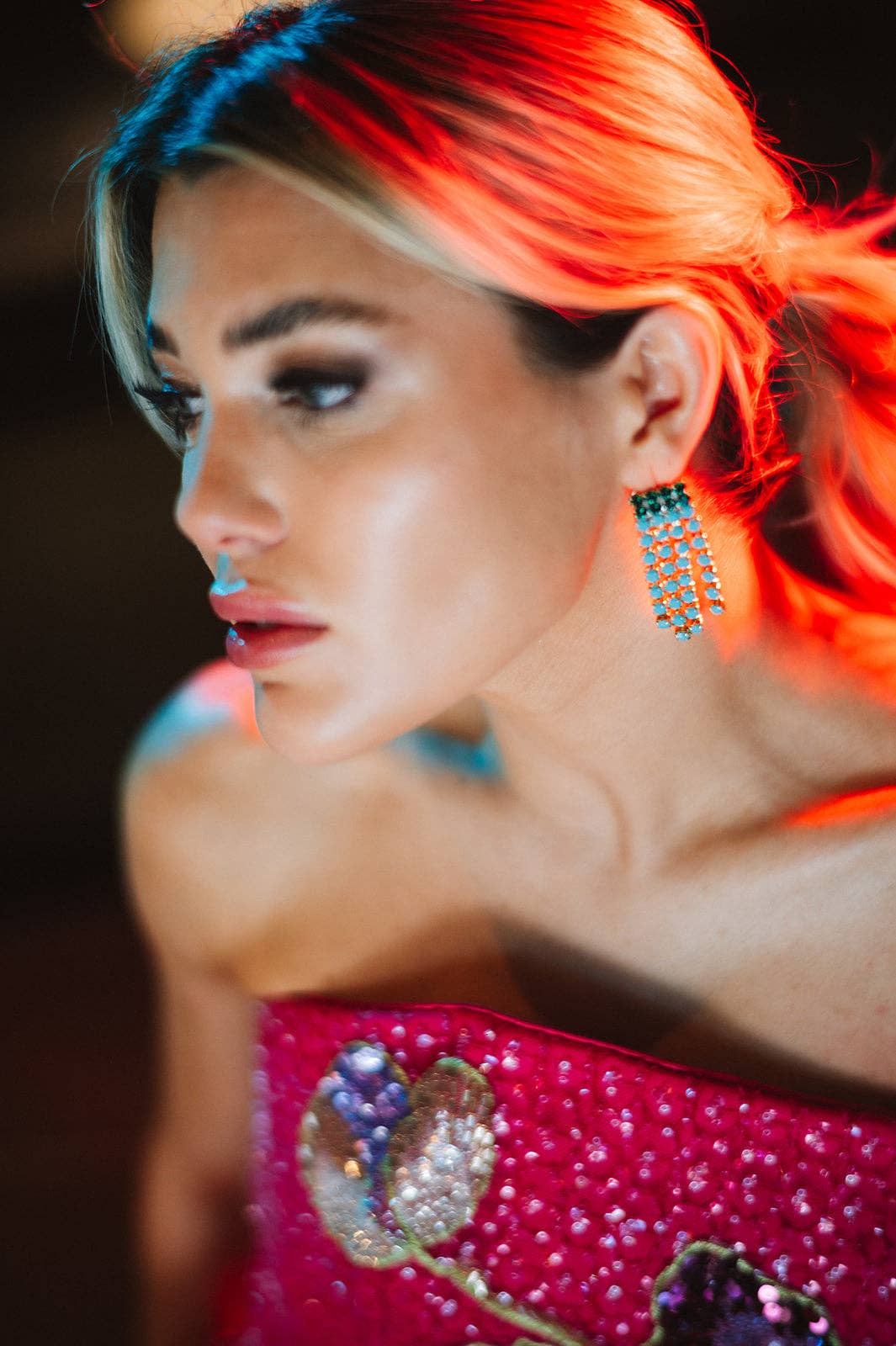Cowgirl Tassel Rhinestone Earring