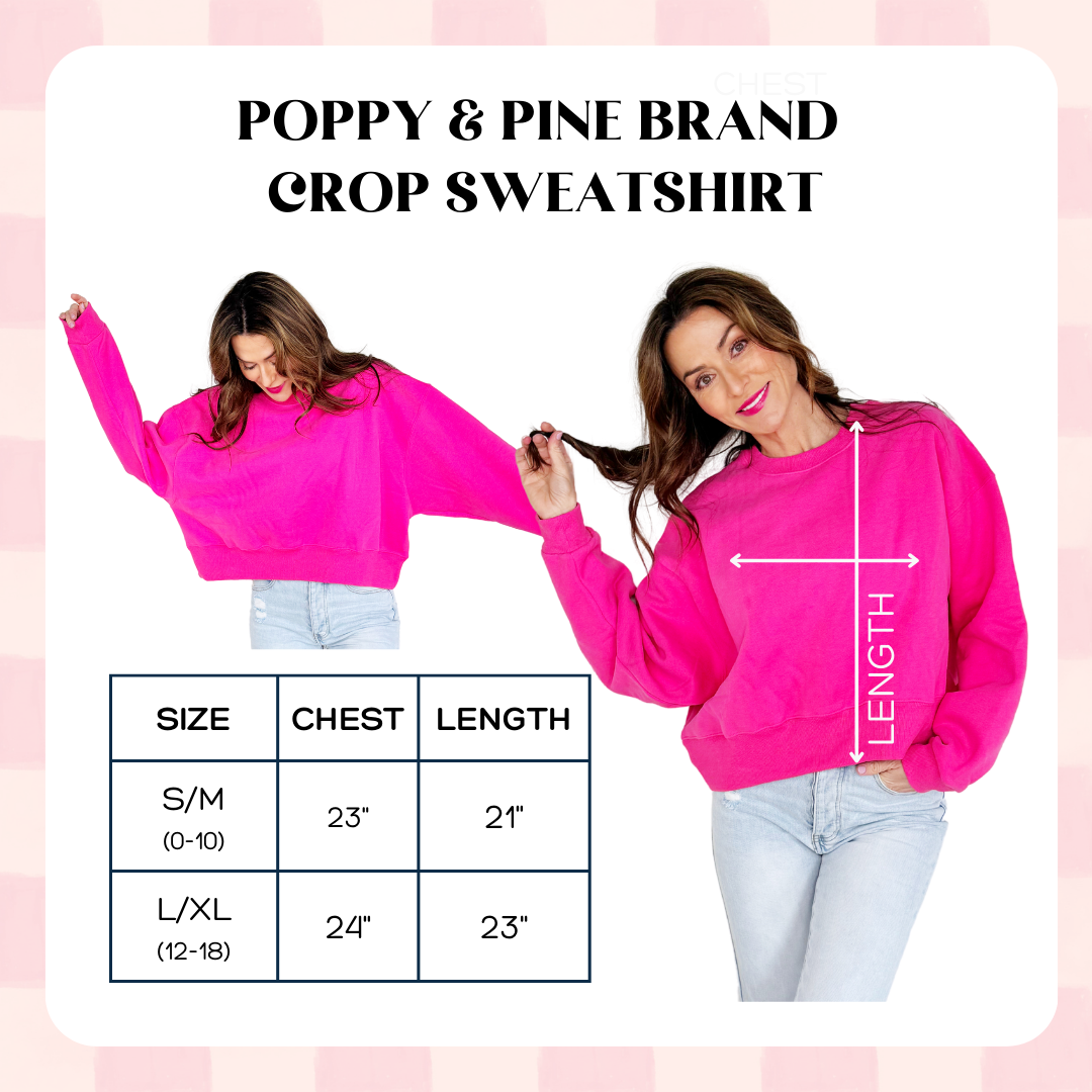 Bright Luck Horseshoe Crop Sweatshirt
