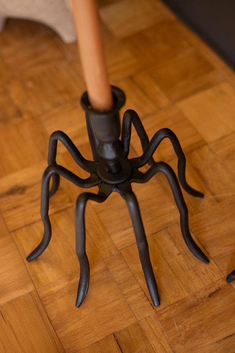 SPIDER TAPER CANDLE HOLDERS