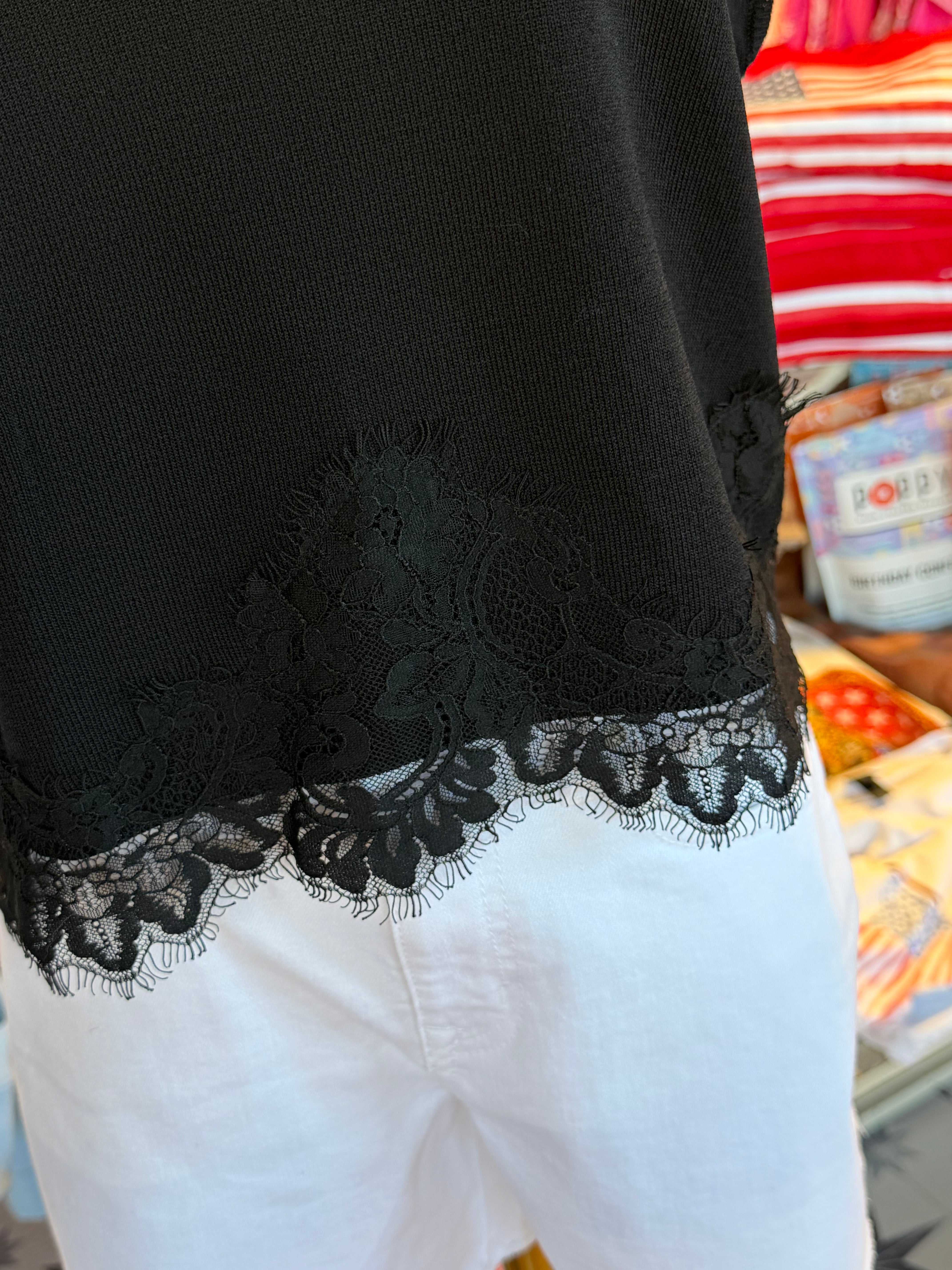 Black and Lace Tee