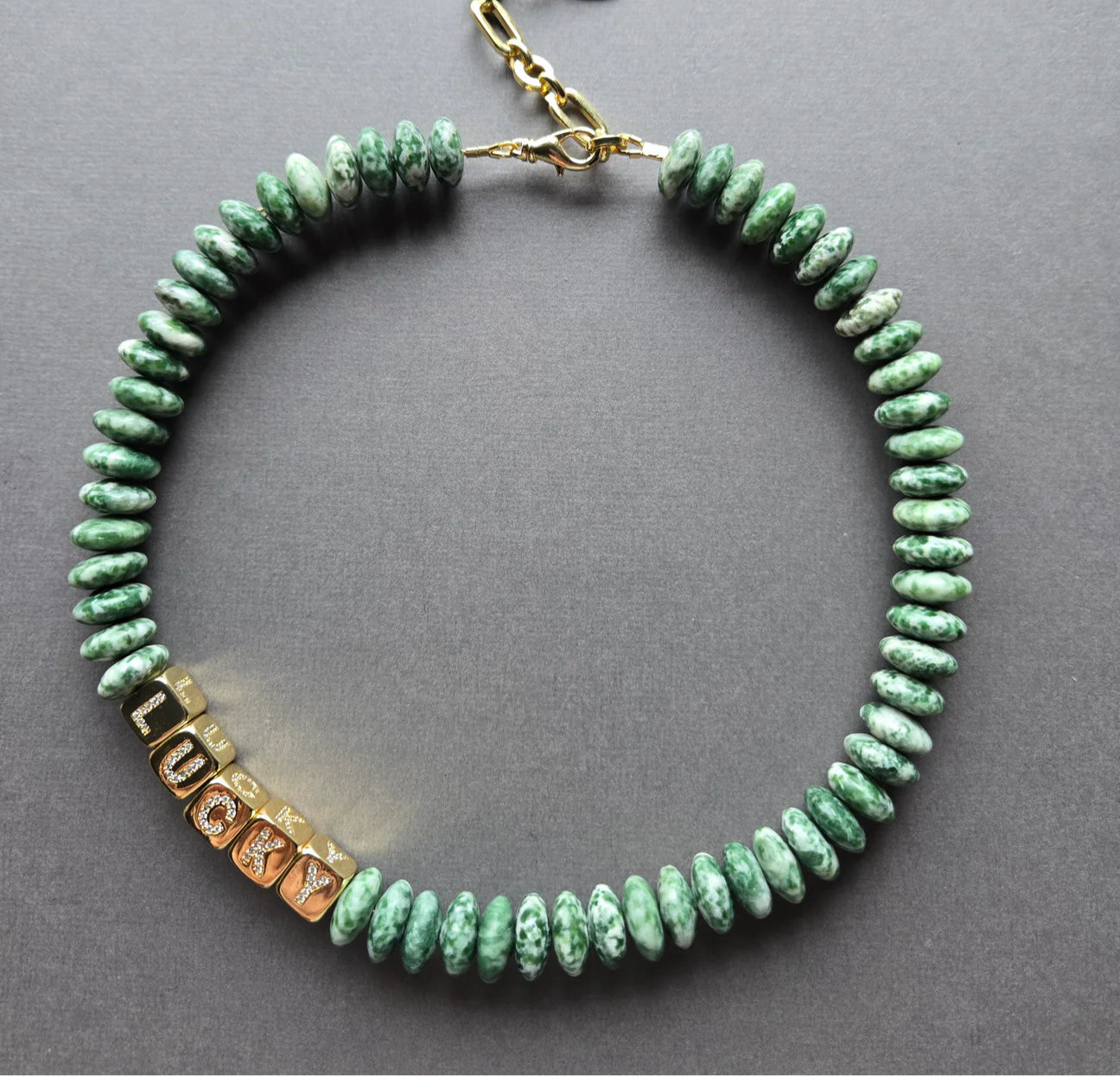 Jasper Lucky Necklace