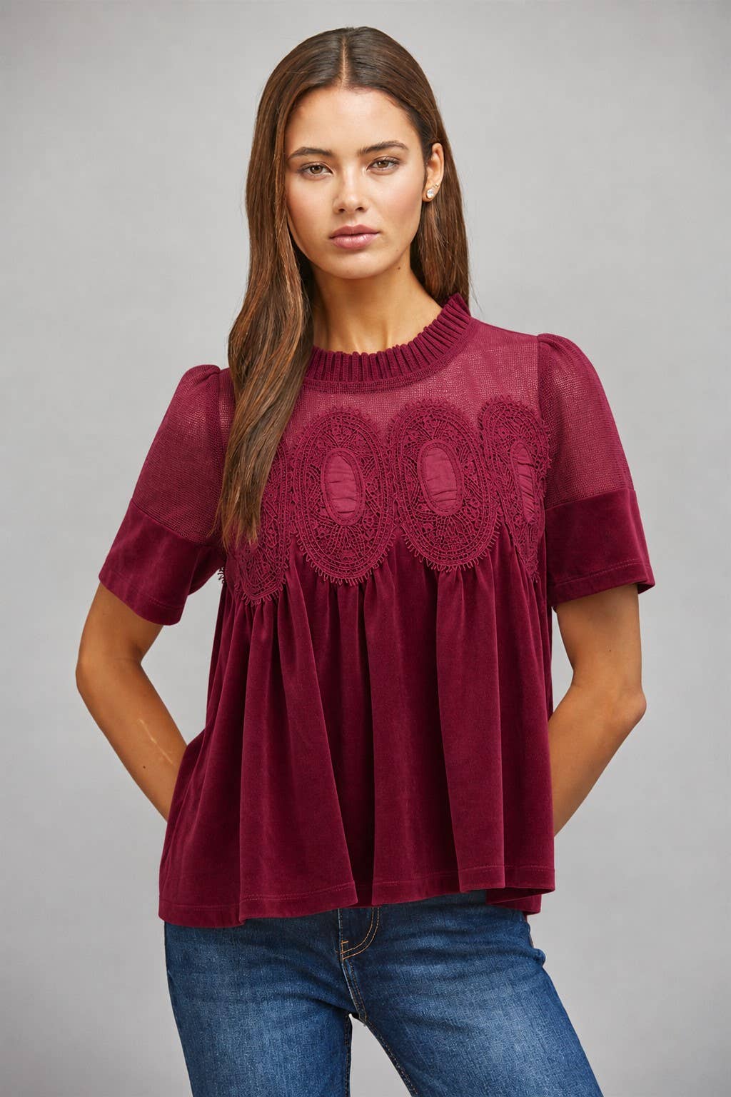 Roxy Velvet Top