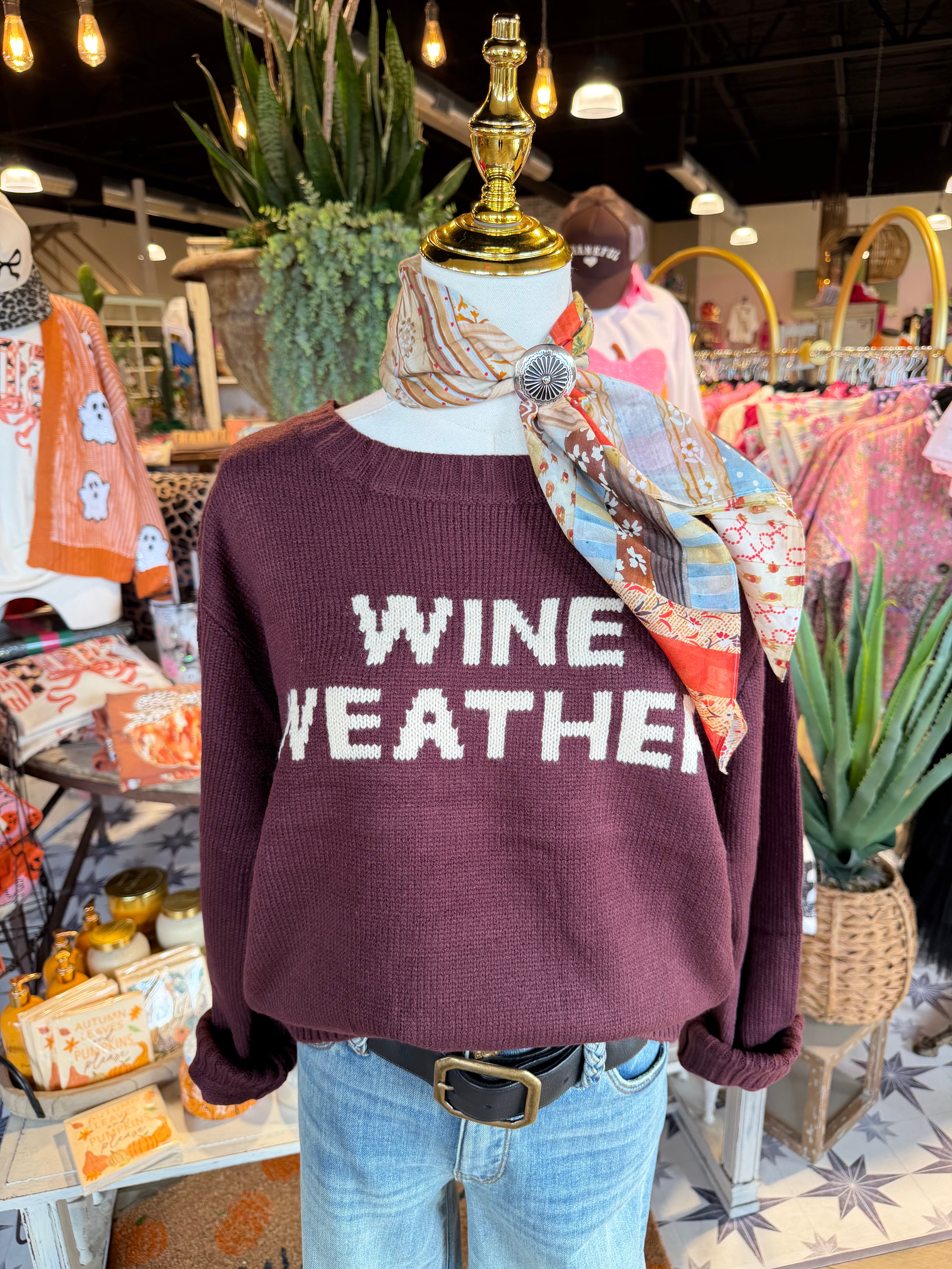 Wine Weather Sweater