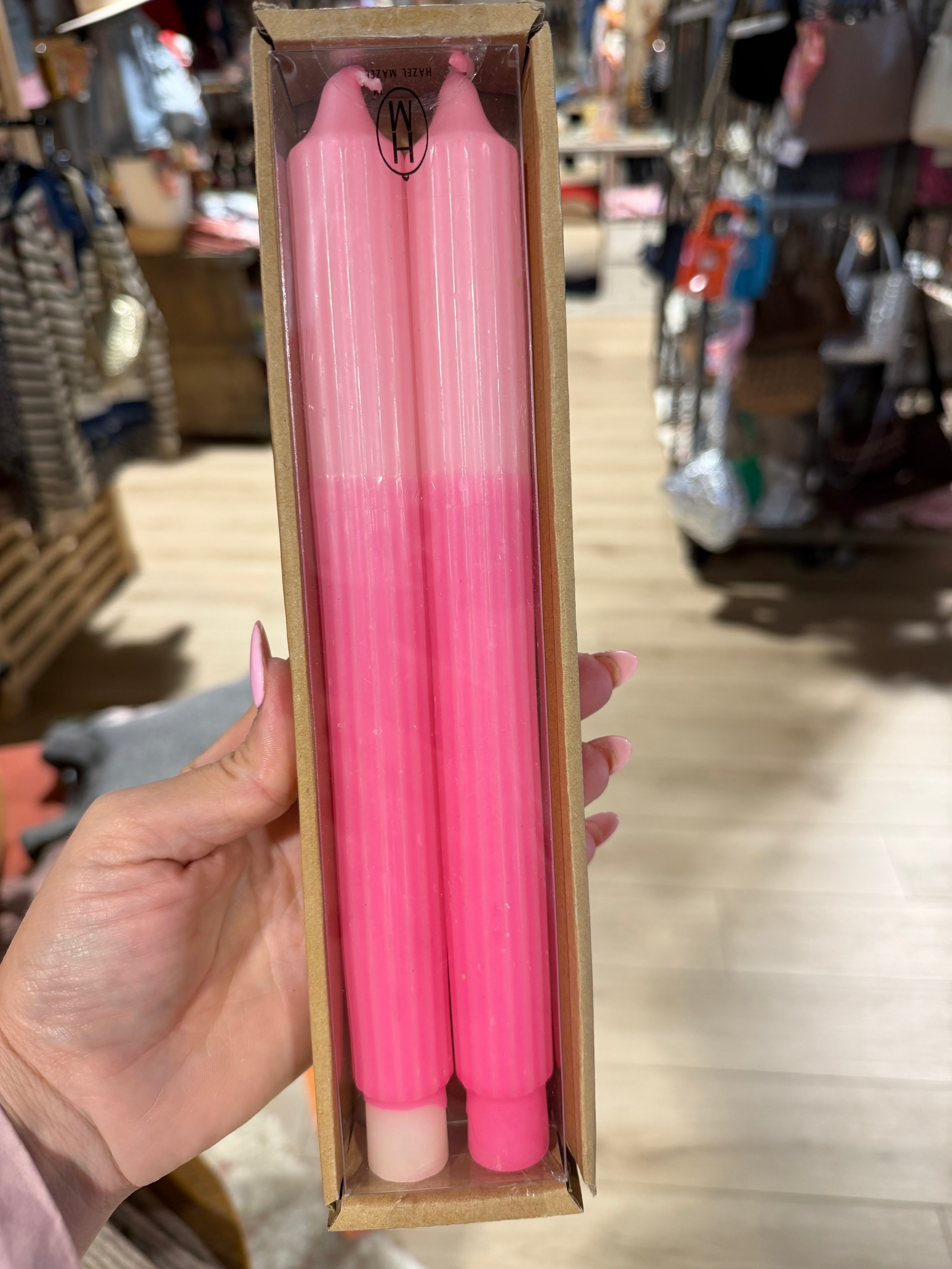 Tone Pleated Taper Candle