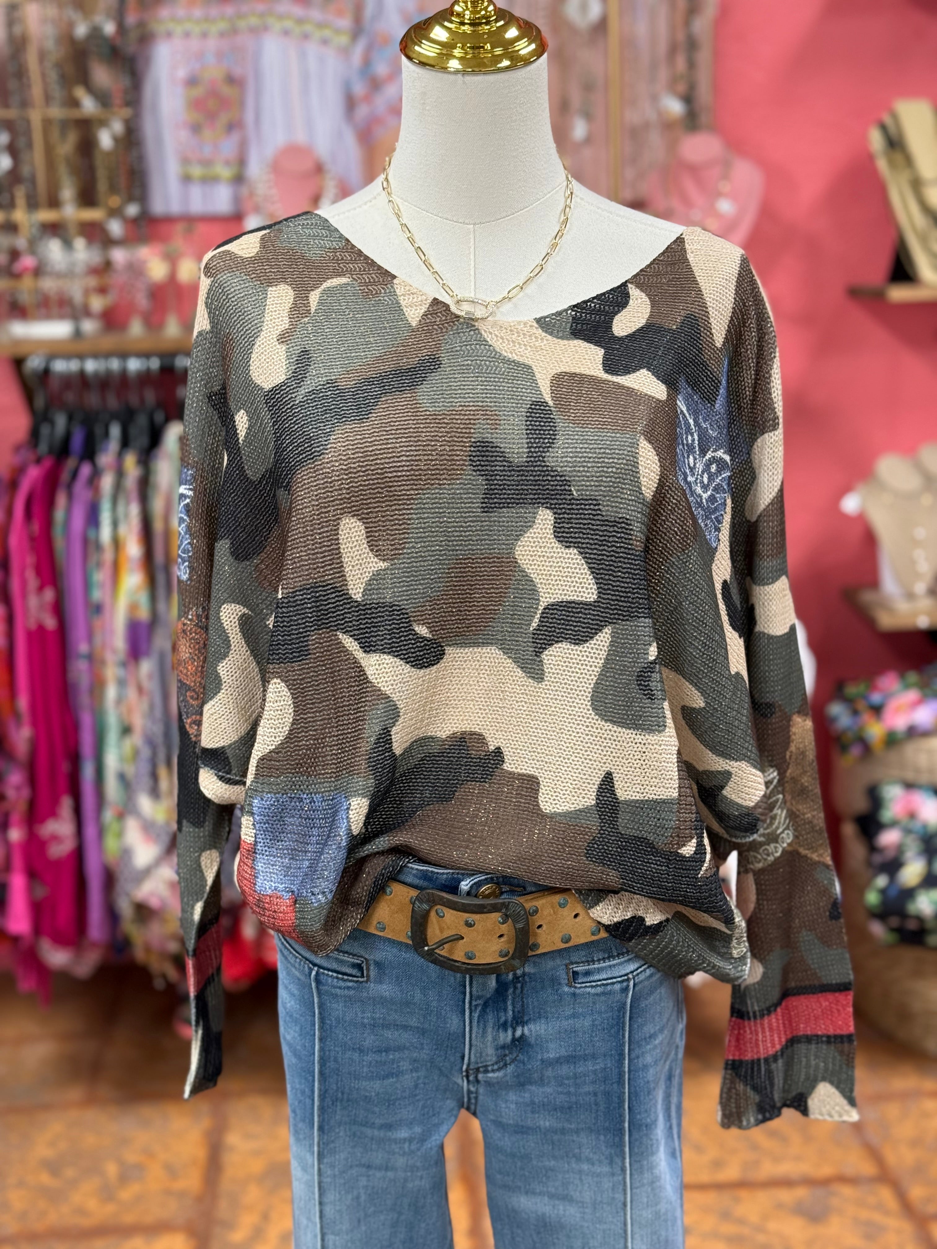 Camo Pucci Sweater