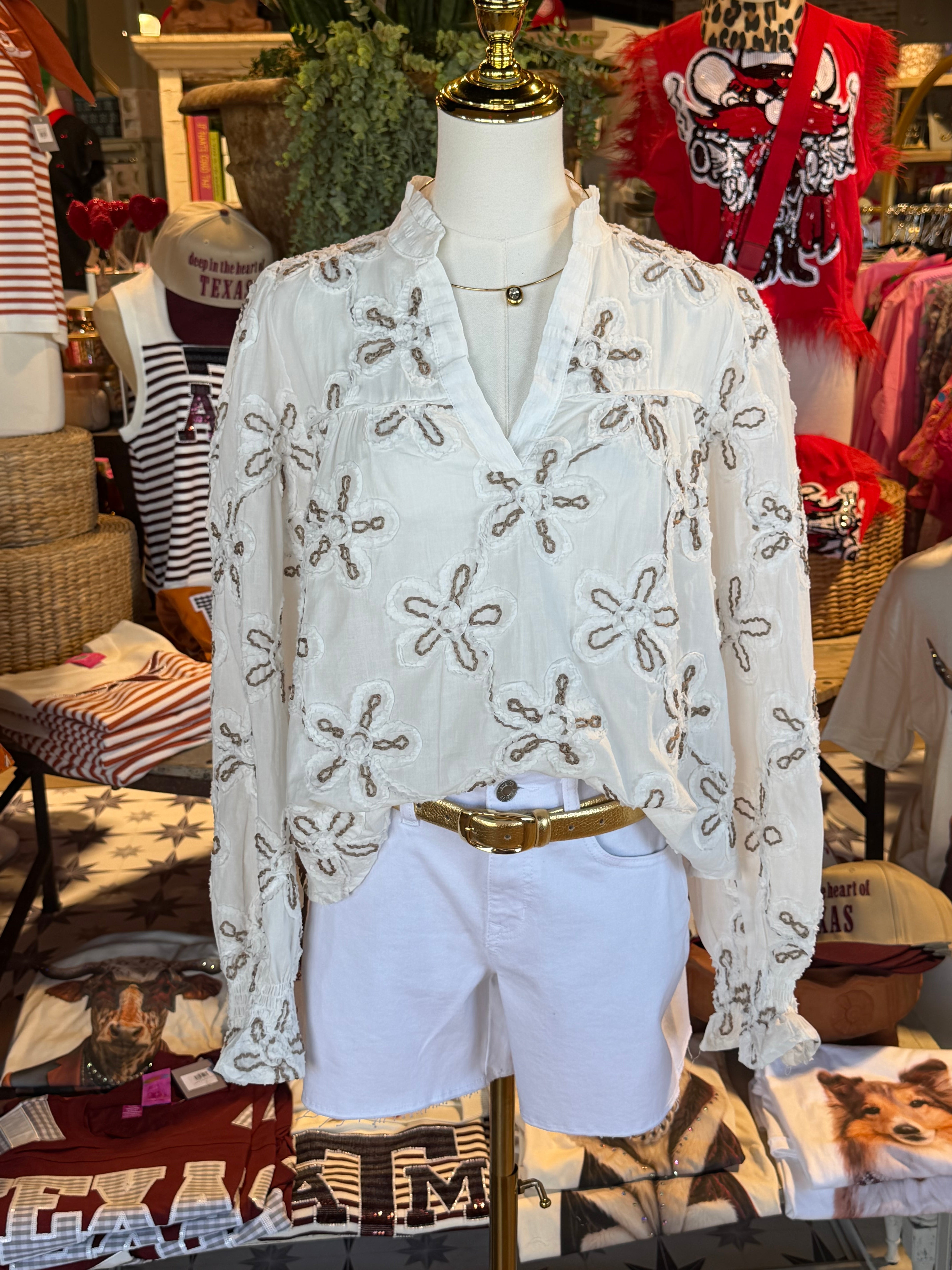 Myra Embroidery Top