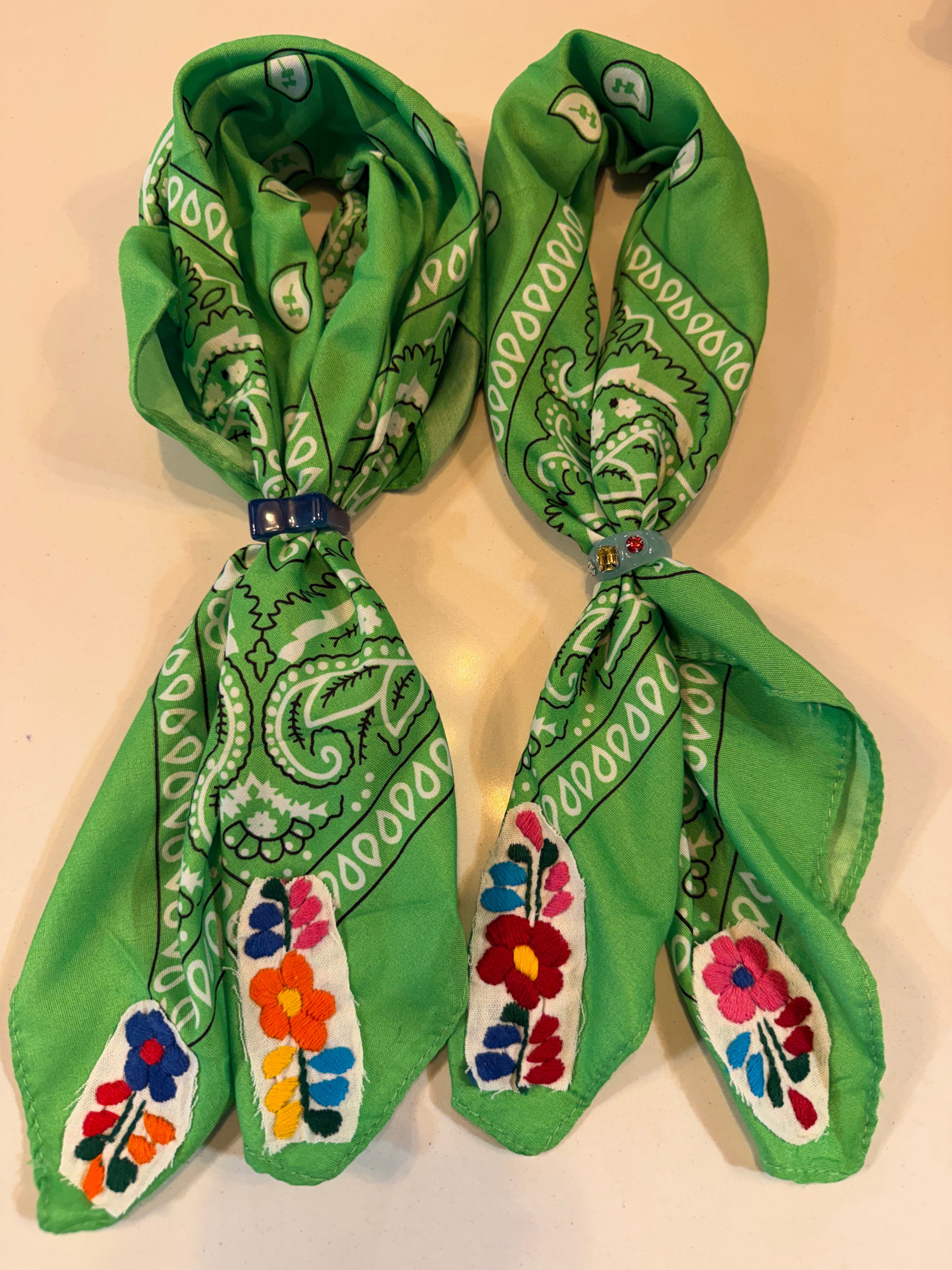 Embellished Bandana with Ring