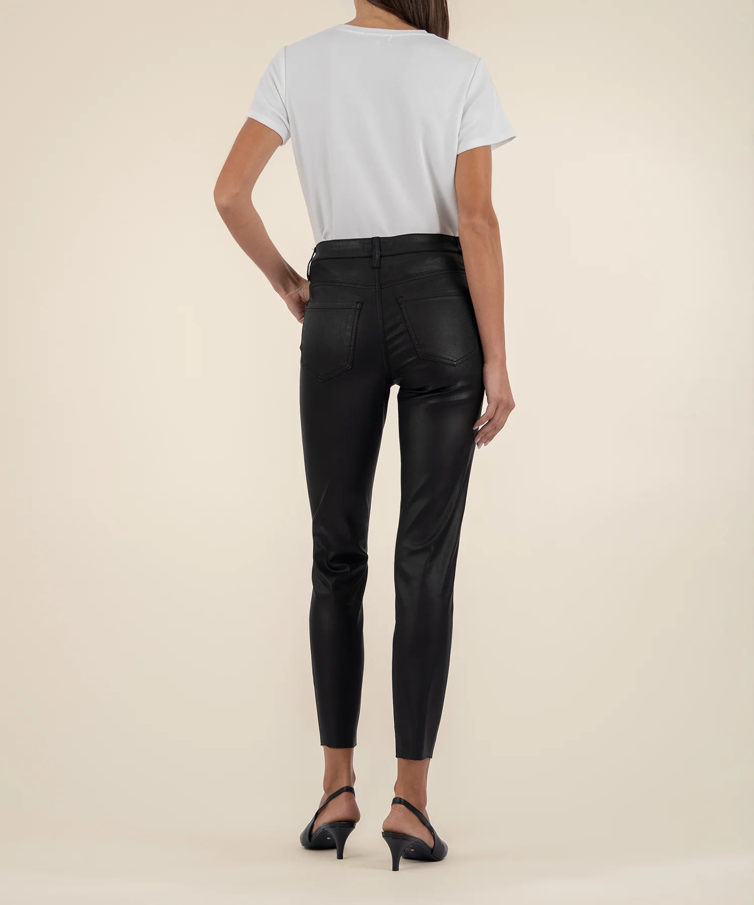 Charlize Waxed Denim- Black