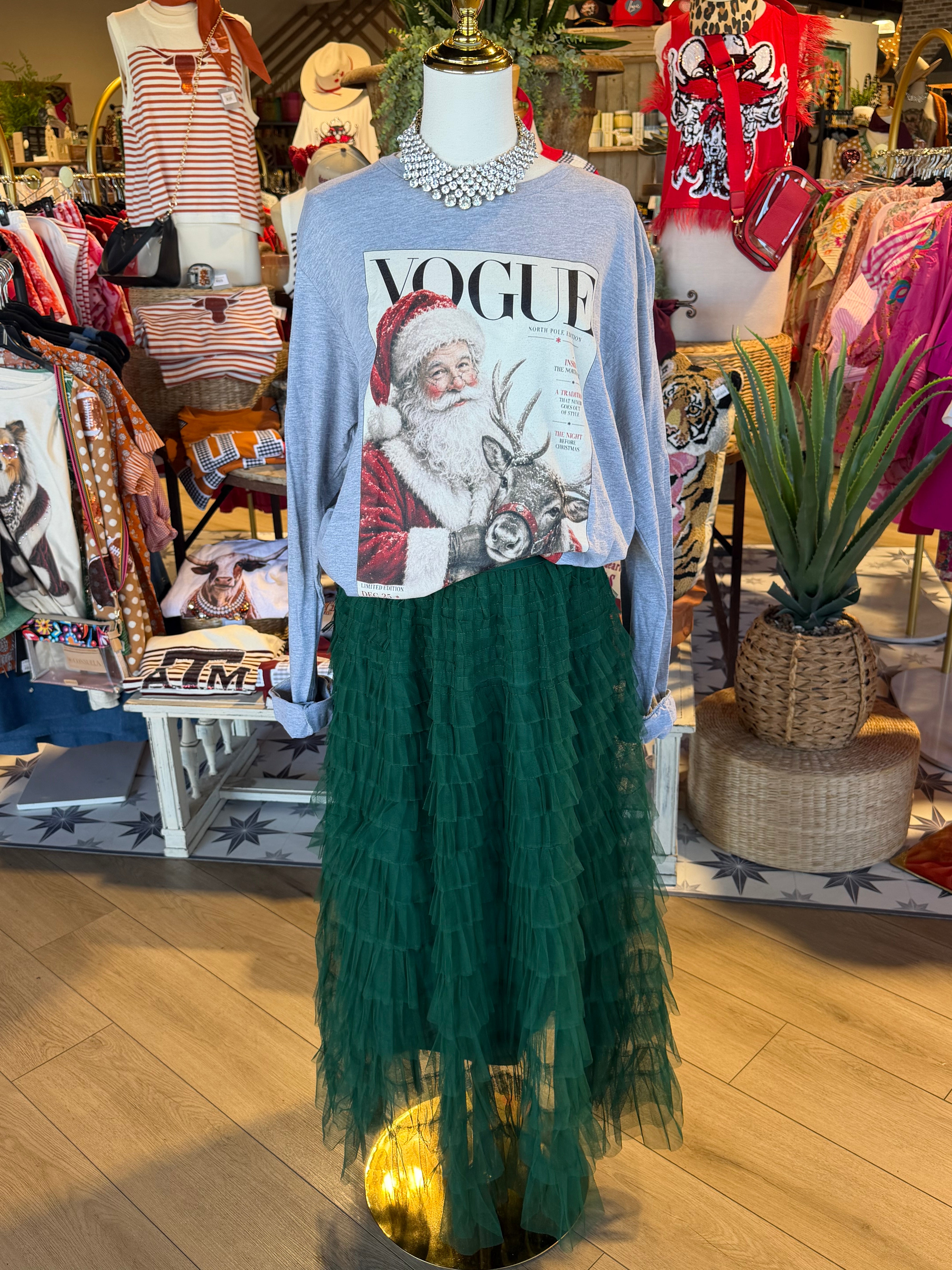 Vogue Santa & Reindeer Tee
