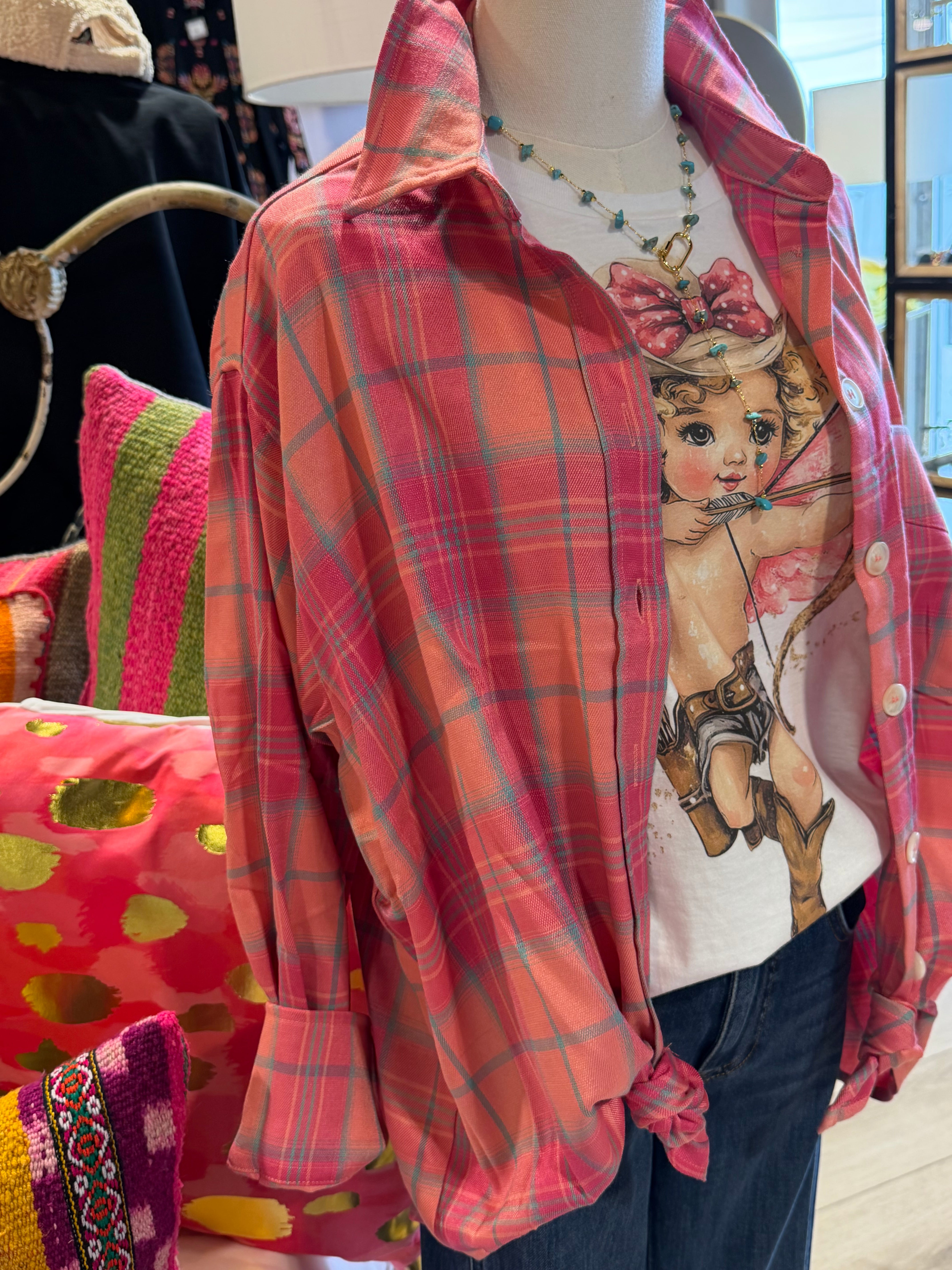 Dusty Rose Button Down