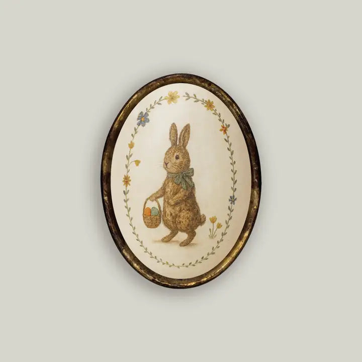 Oval Bunny Art