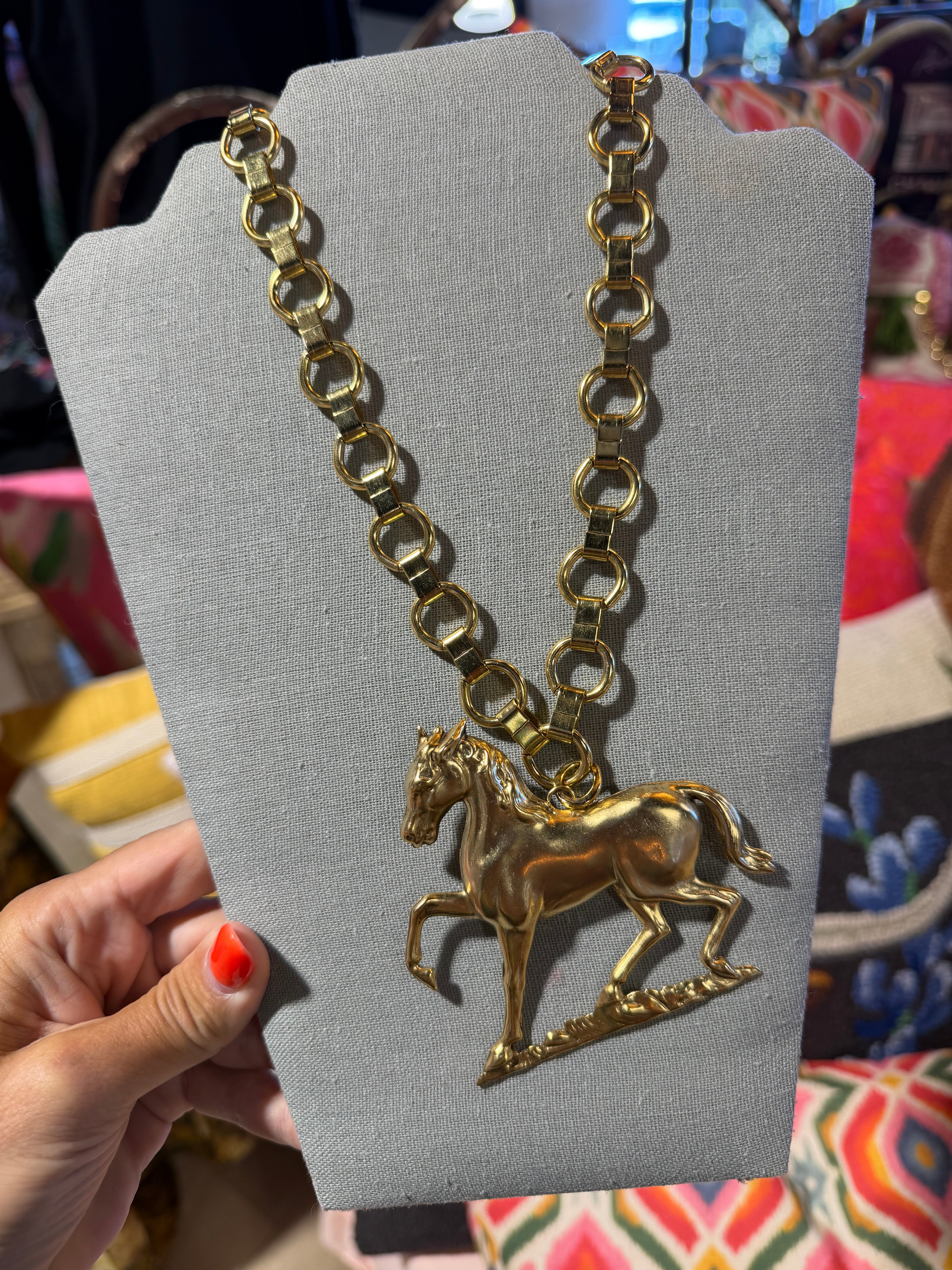 Dakota Horse Necklace