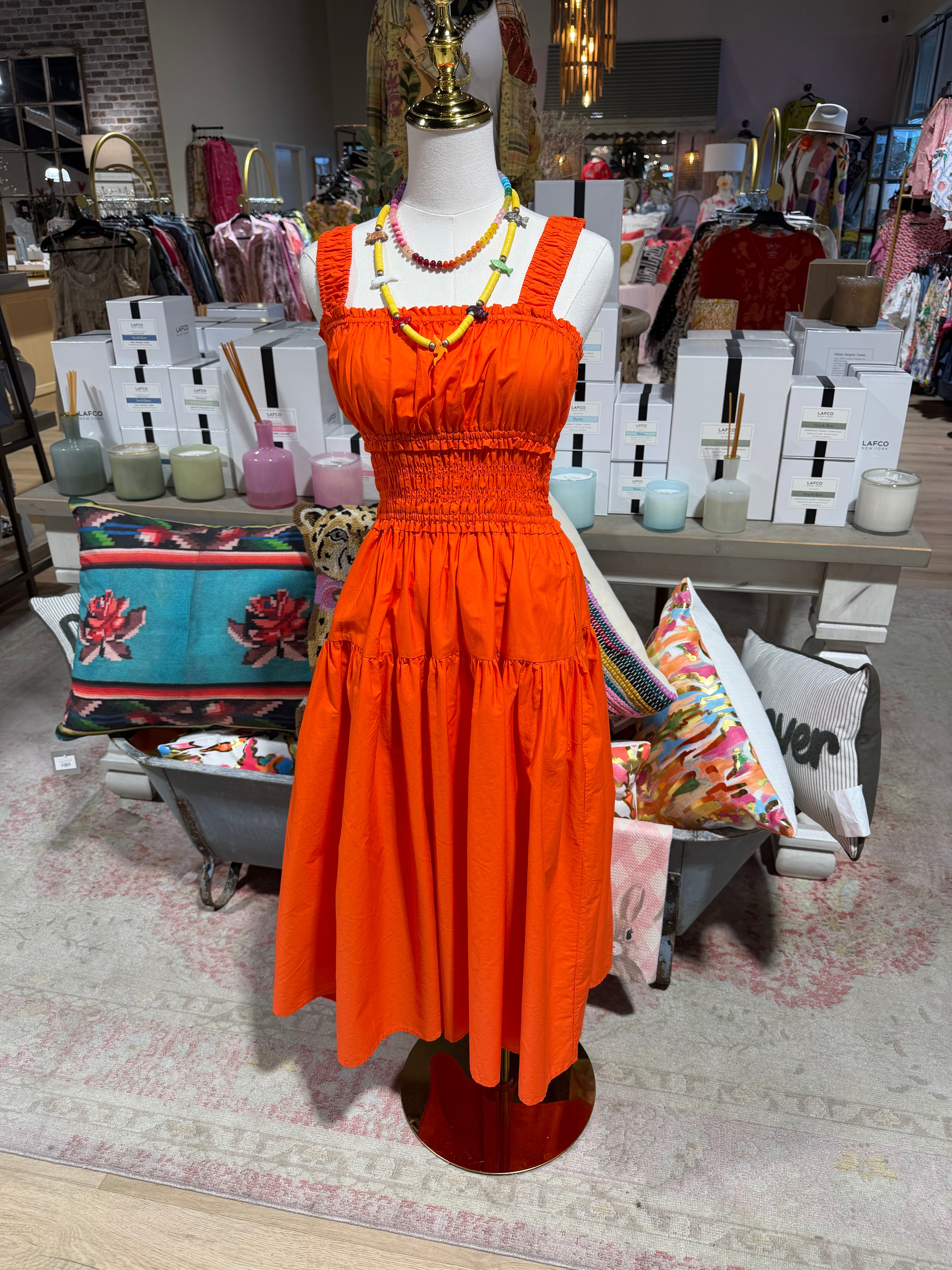 Spicy Persimmon Dress