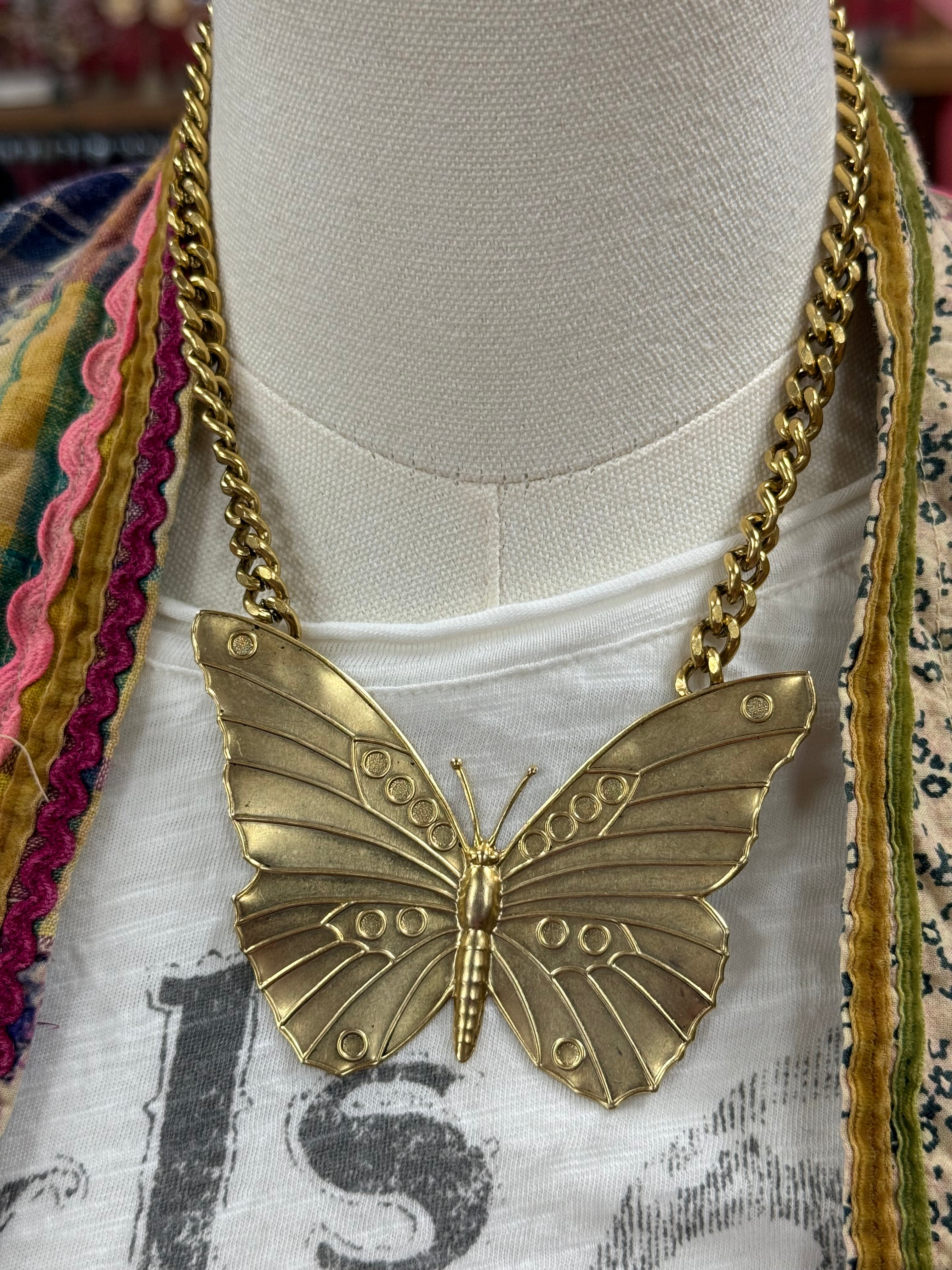 Brittany Butterfly Necklace***