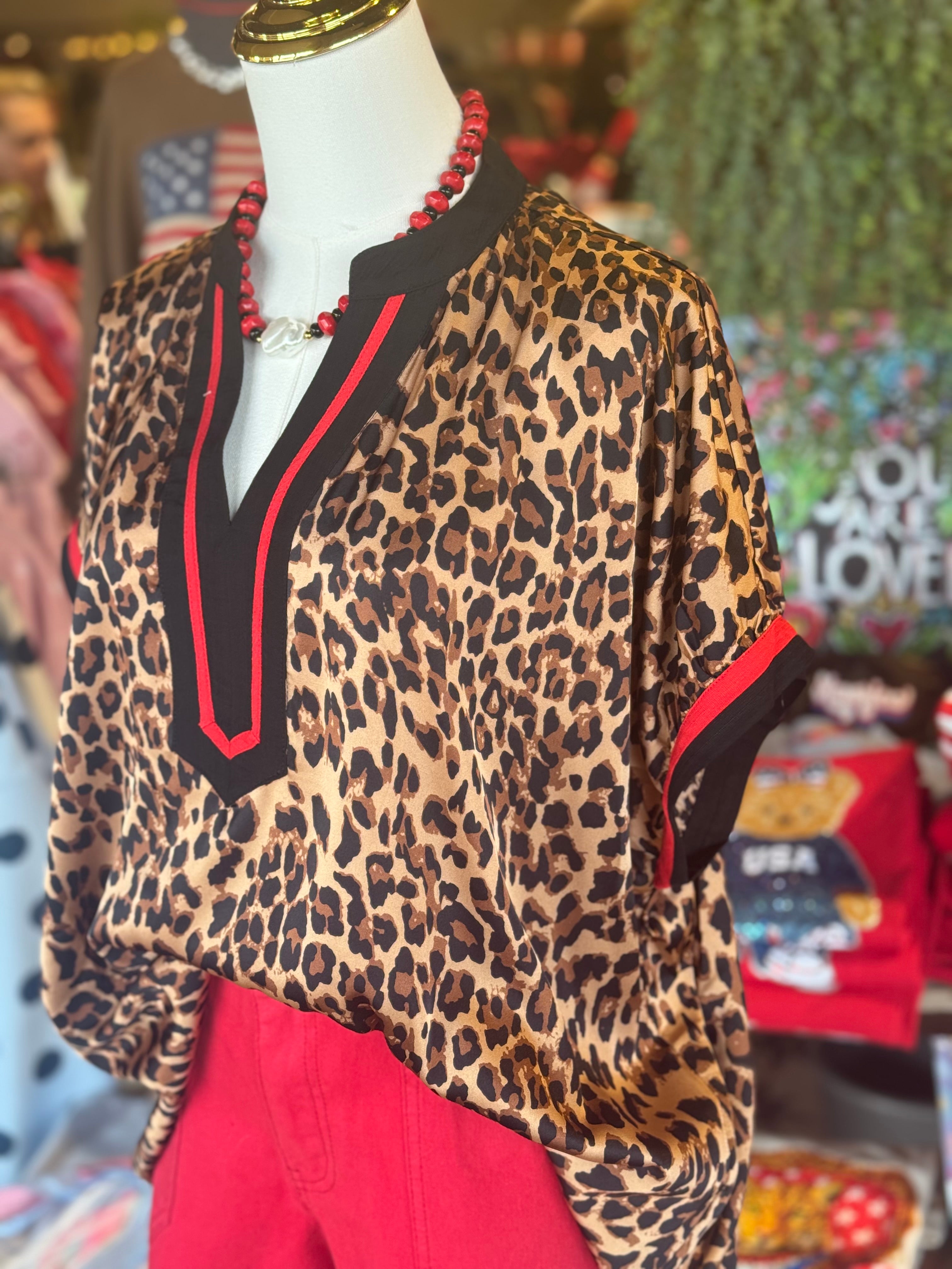 Lindy Leopard Top