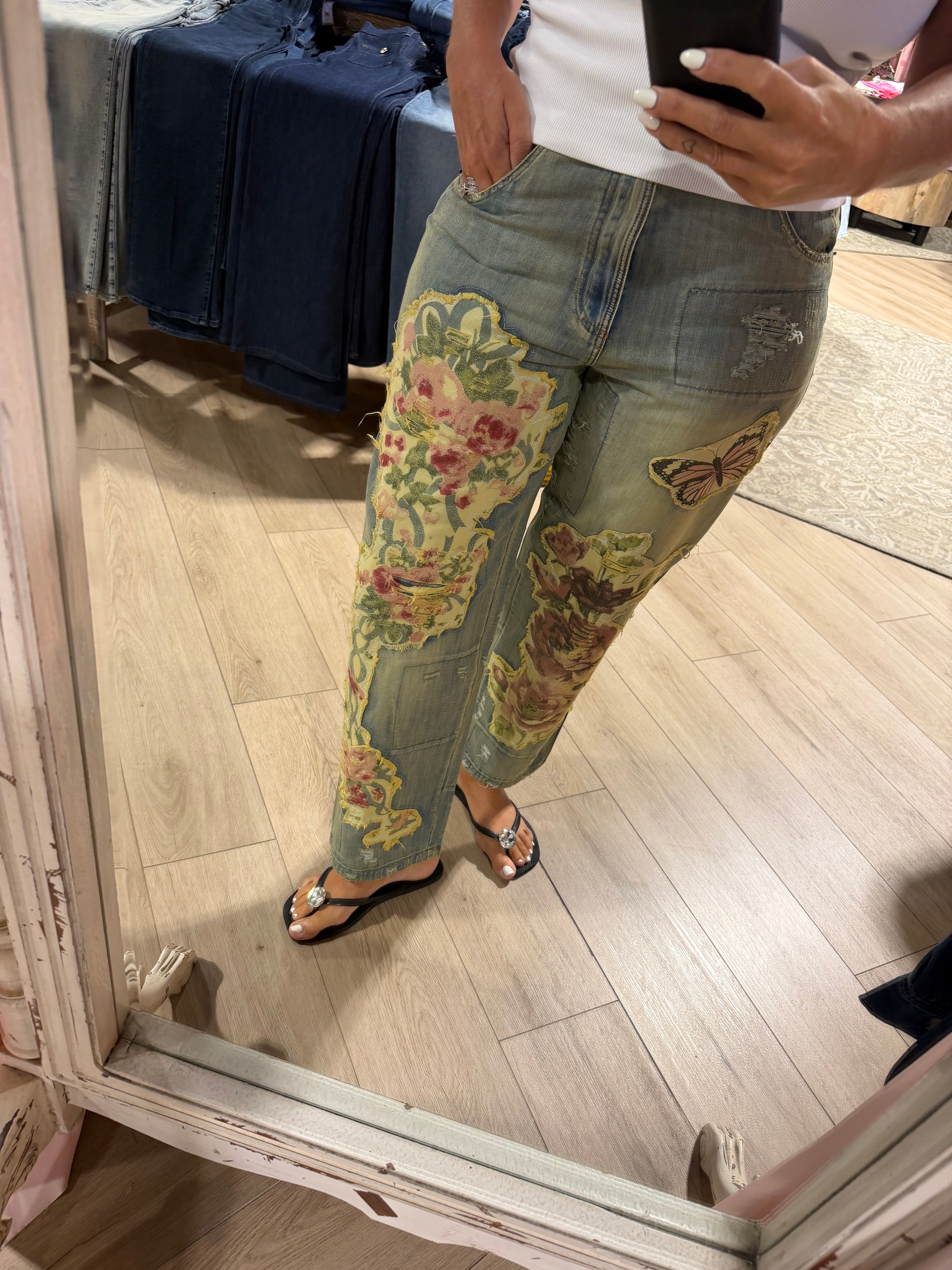 Floral Garden Denim
