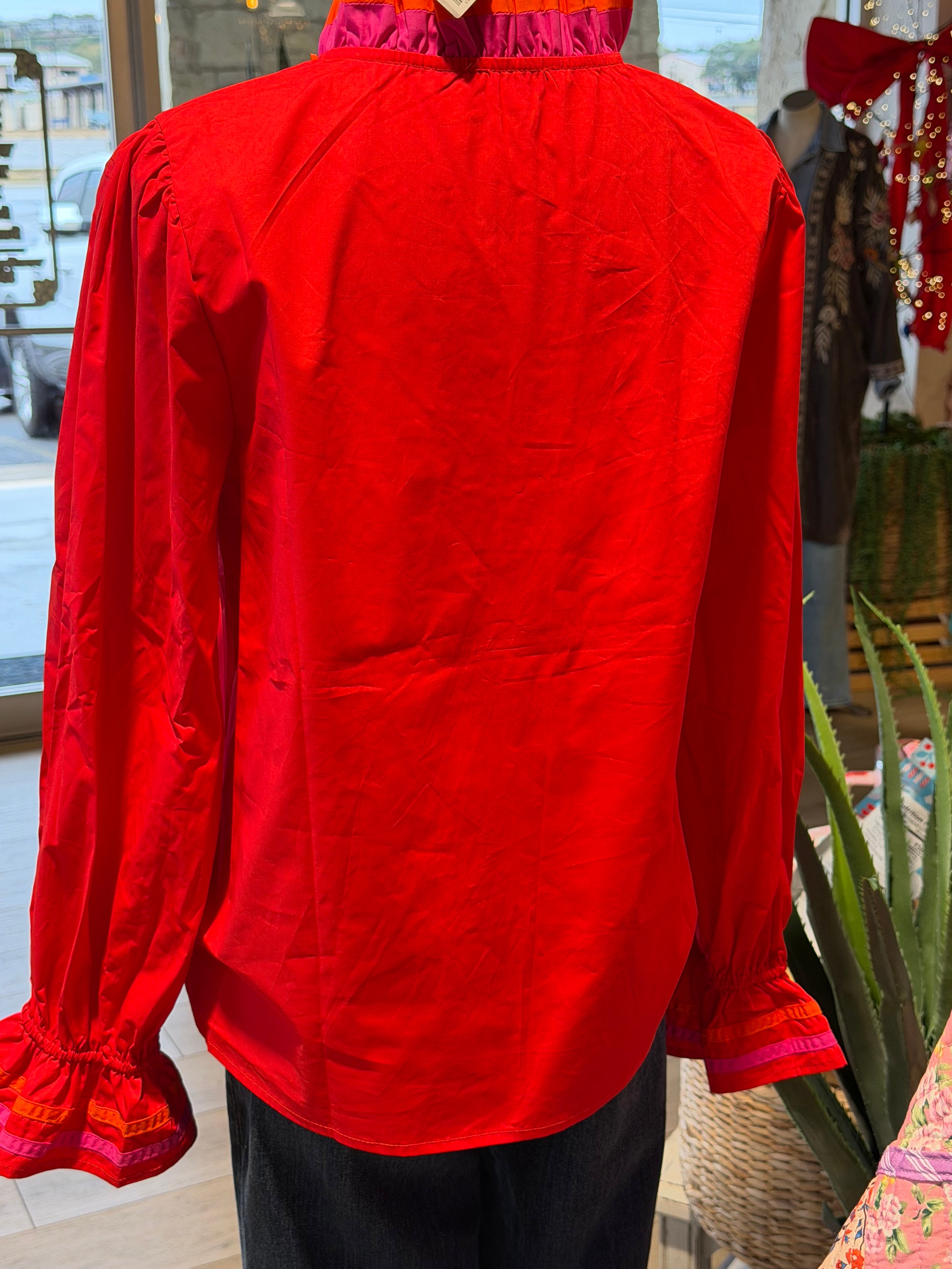 Evelyn Color Block Top