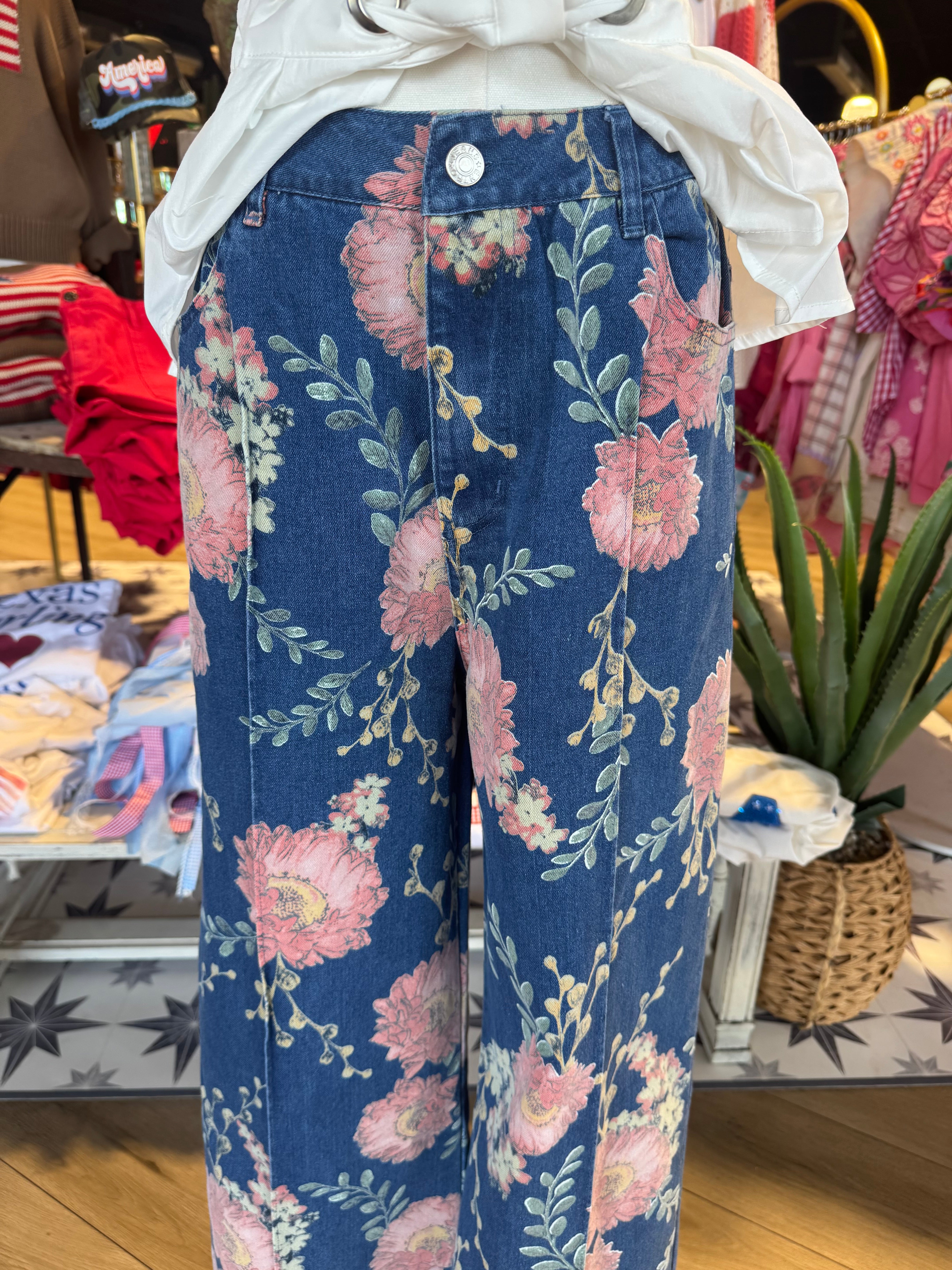 Rene Rae Floral Pants