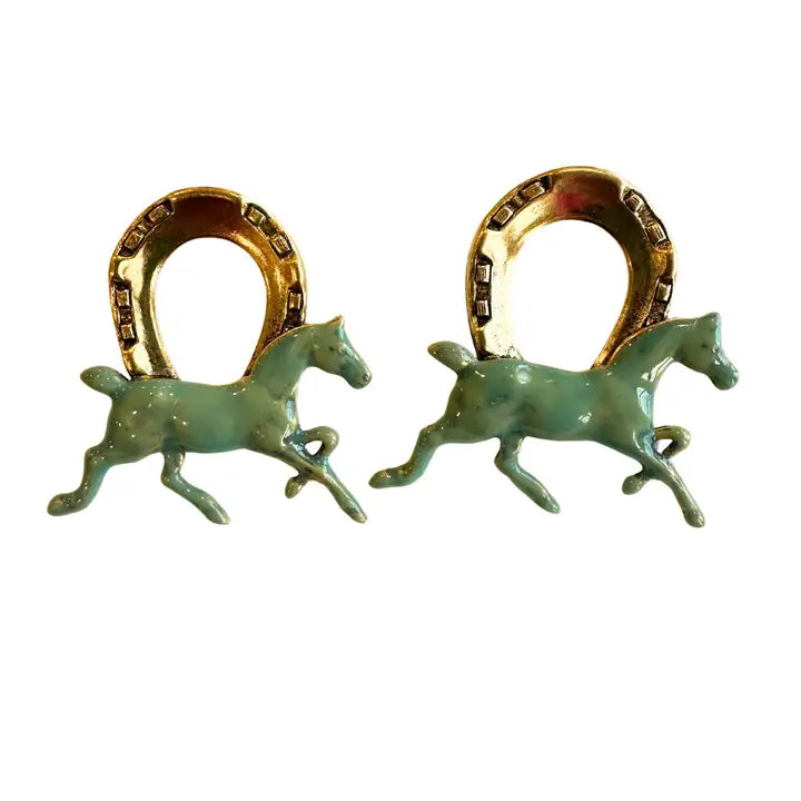 Keeneland Horse Earrings-3 Colors